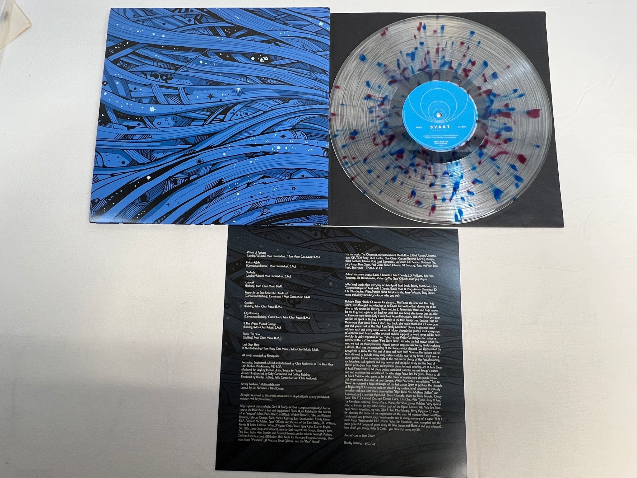 Omslagsbild för skivan PENTAGRAM Show 'Em How LP 2011 Finland SVART SVR059 Ltd #206/400 doom metal