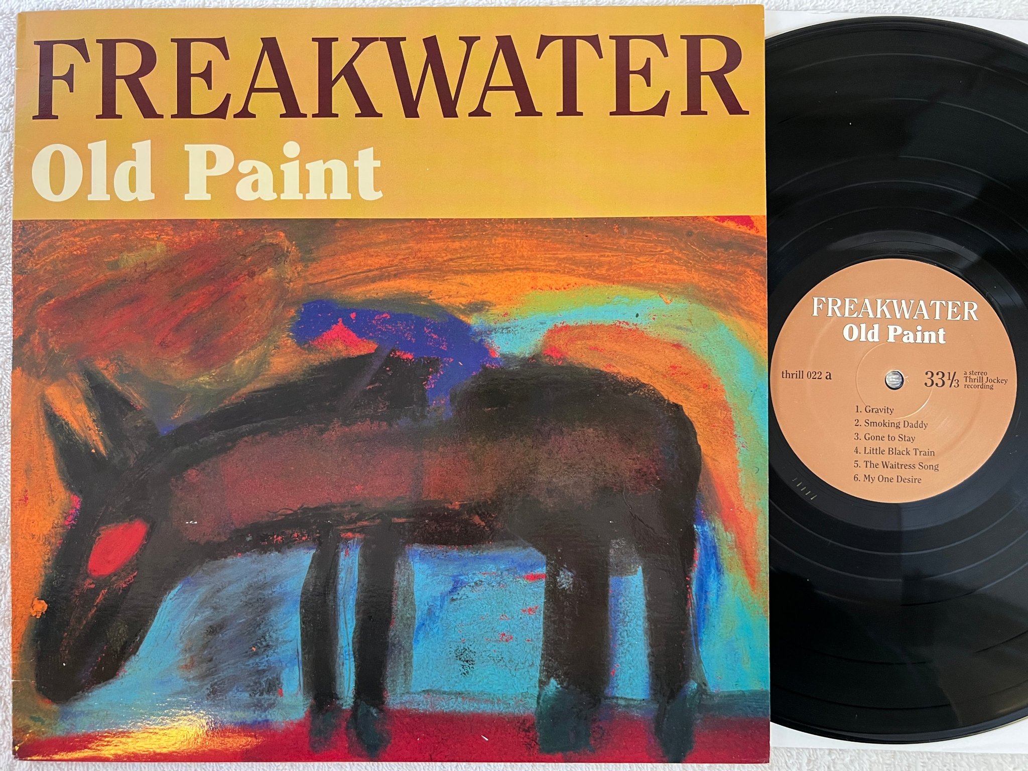 Omslagsbild för skivan FREAKWATER old paint LP -95 US THRILL JOCKEY Thrill022 country rock 