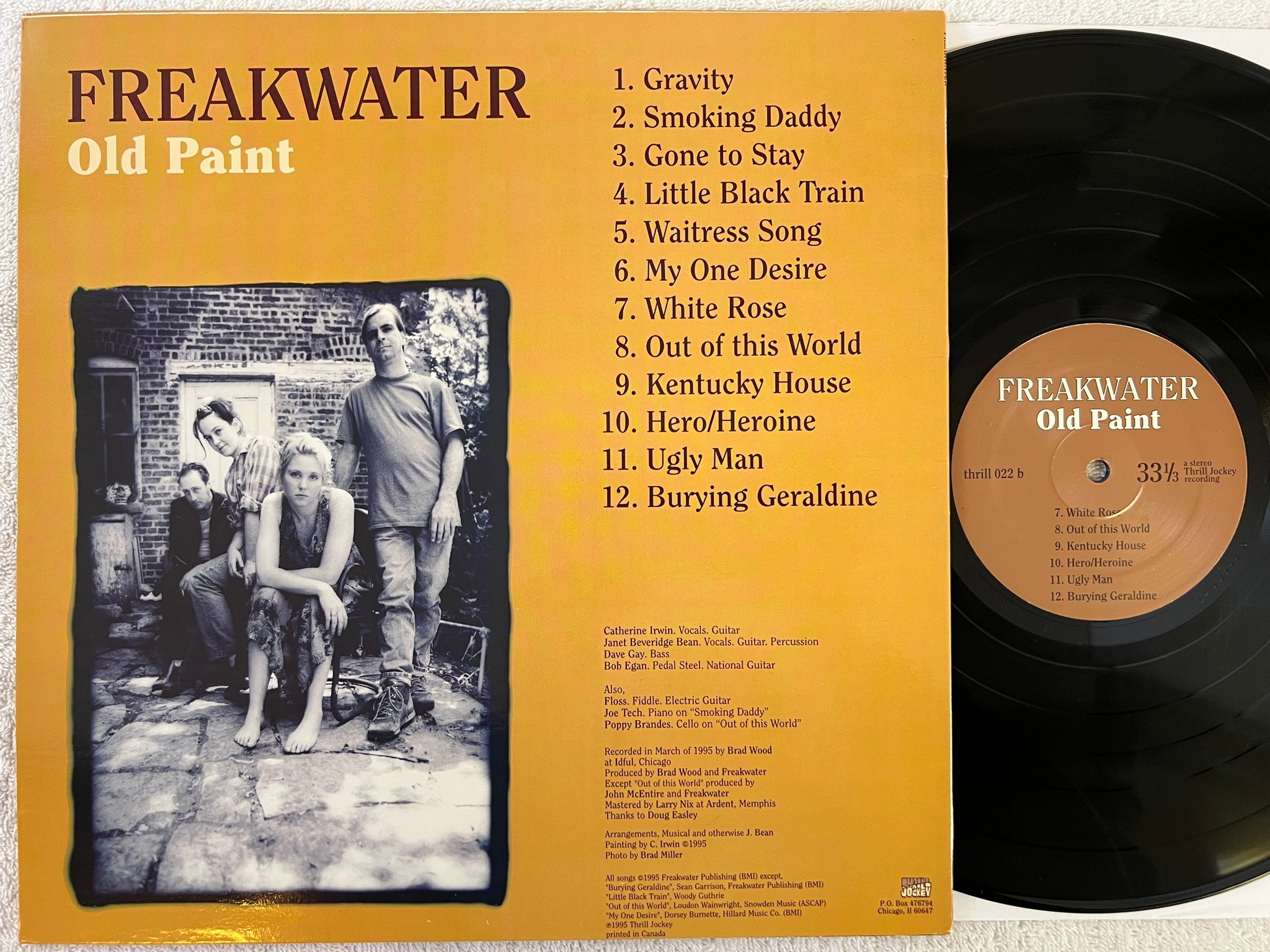 Omslagsbild för skivan FREAKWATER old paint LP -95 US THRILL JOCKEY Thrill022 country rock 