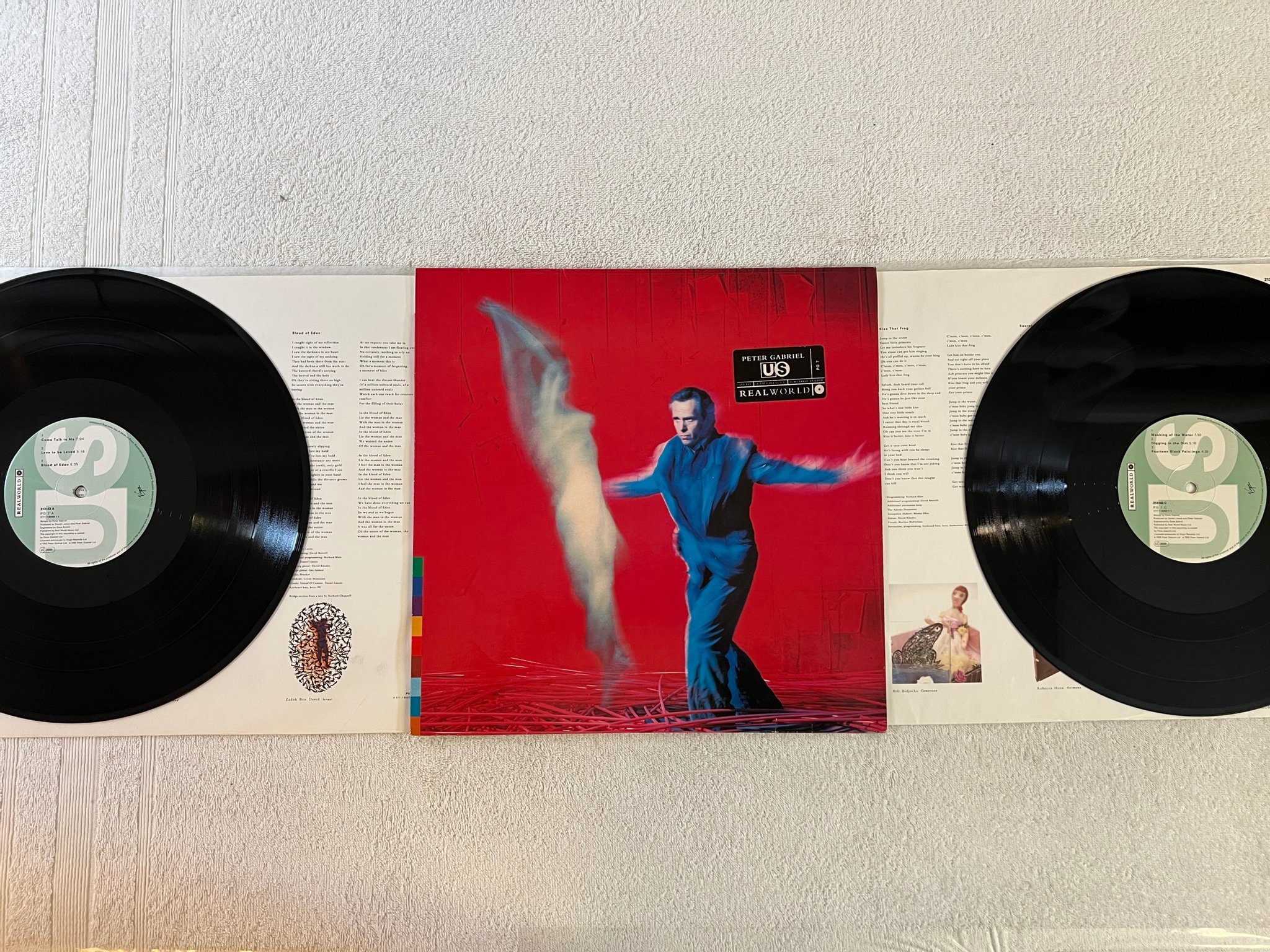 Omslagsbild för skivan PETER GABRIEL us 2xLP -92 EU VIRGIN 213 143