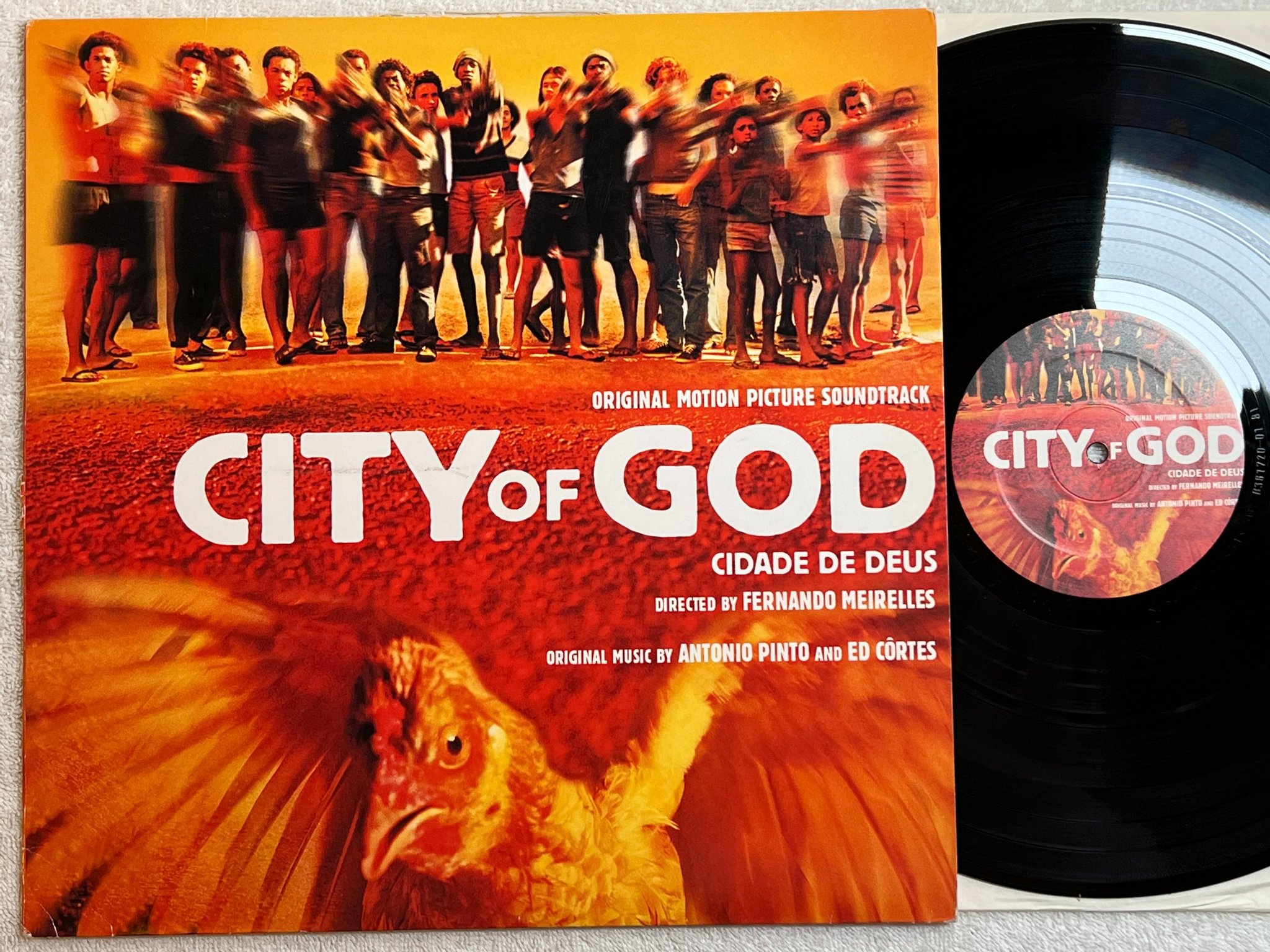 Omslagsbild för skivan ANTONIO PINTO & ED CORTES city of god LP 2003 EU MILAN 5050466 308313