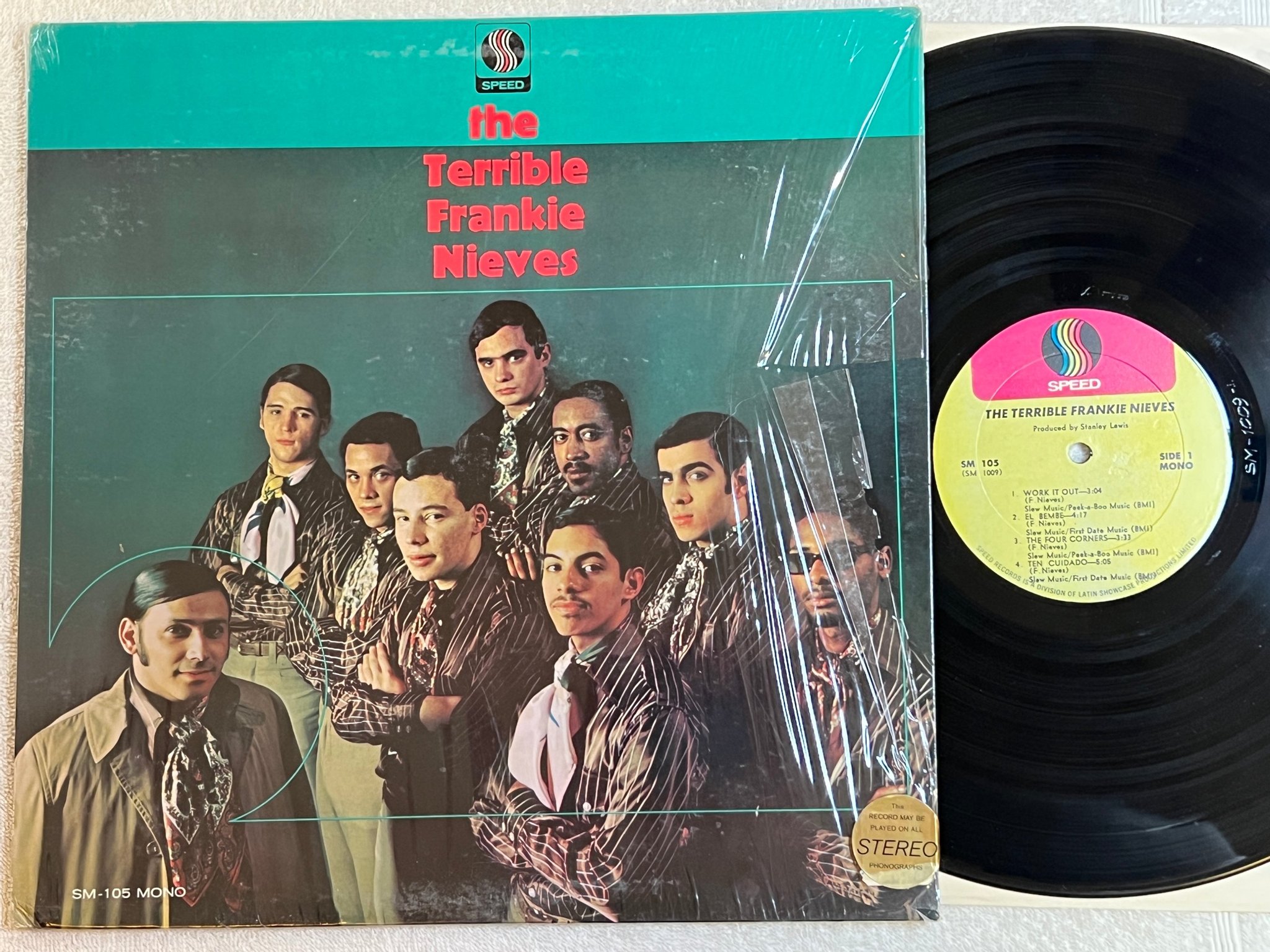 Omslagsbild för skivan FRANKIE NIEVES the terrible LP -68 US SPEED SM-105 latin boogaloo