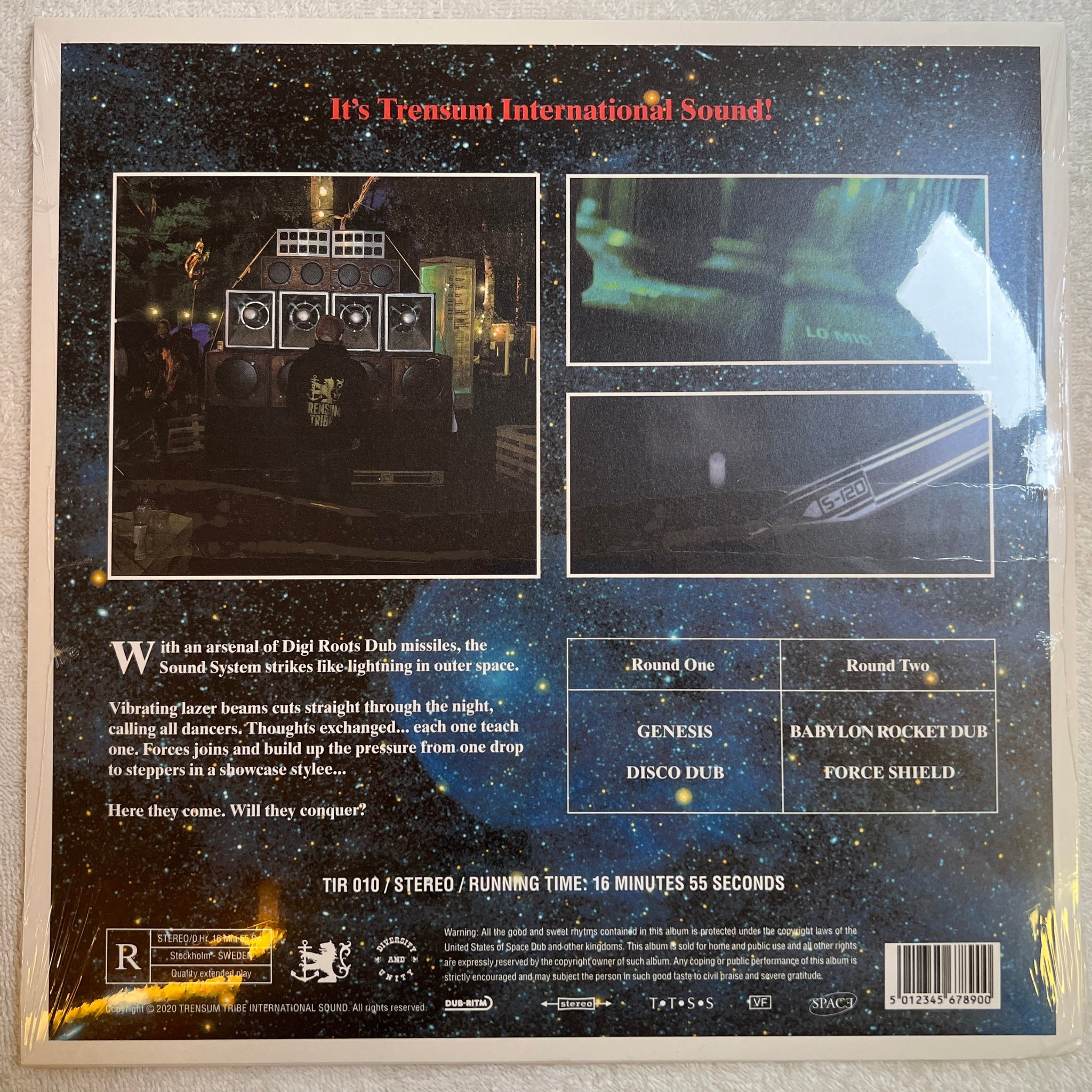 Omslagsbild för skivan TRENSUMTRIBE SoundsystemMusic Volume 1 12"single 2021 TIR 010 electronic dub reg