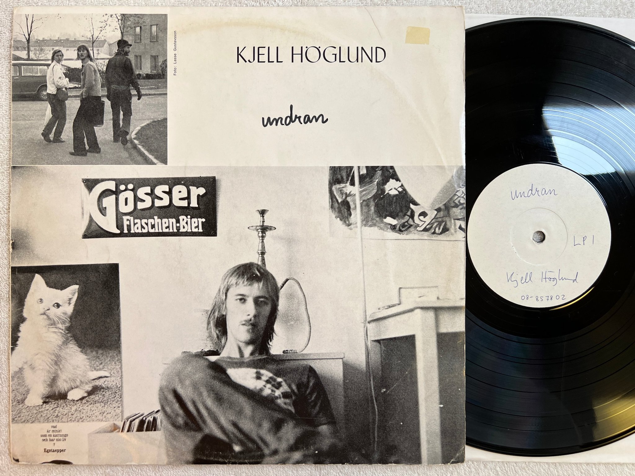 Omslagsbild för skivan KJELL HÖGLUND undran LP -70 Swe ALTERNATIV LP-1 "w/ his number on label)