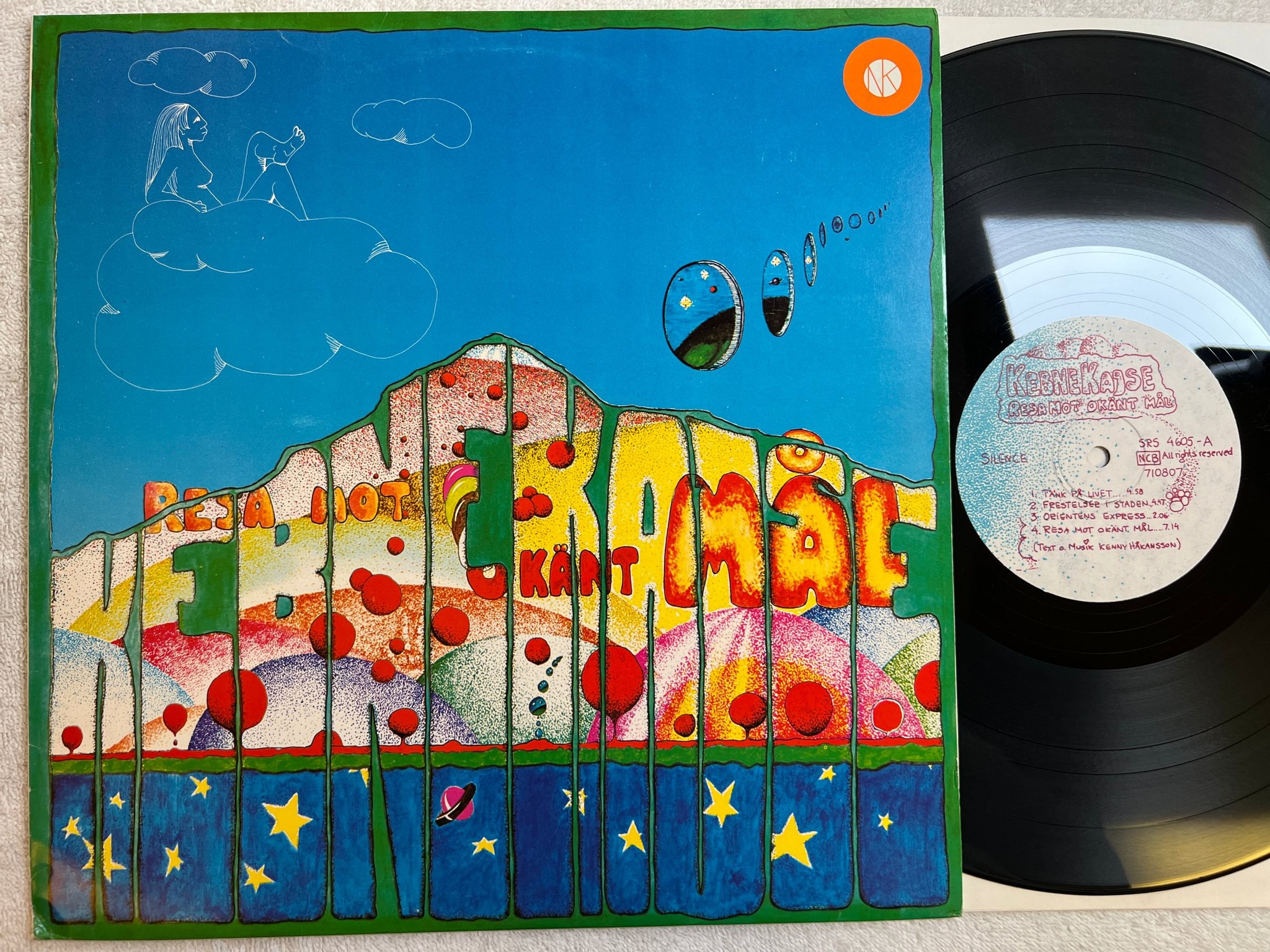 Omslagsbild för skivan KEBNEKAJSE resa mot okänt mål LP -71 Swe SILENCE SRS 4605