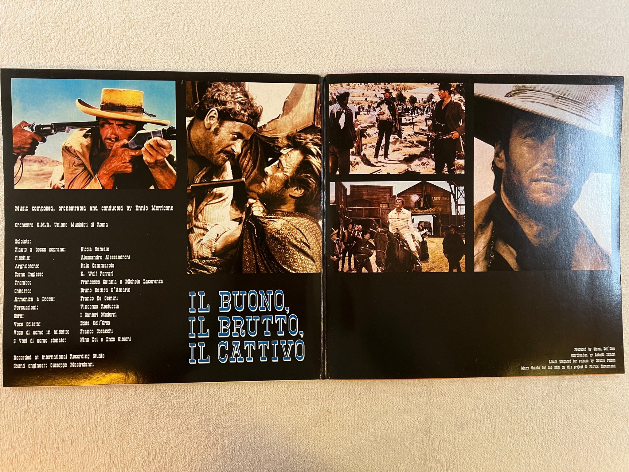 Omslagsbild för skivan ENNIO MORRICONE The Good, The Bad And The Ugly 2xLP 2001 Ita DAGORED RED 130-1?