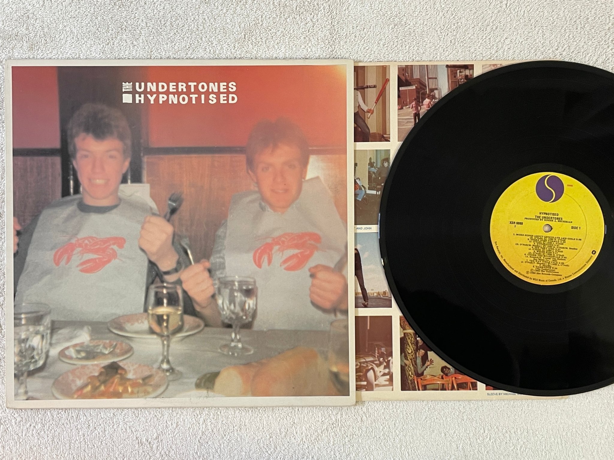 Omslagsbild för skivan THE UNDERTONES hypnotised LP -80 Can SIRE XSR 6088 new wave