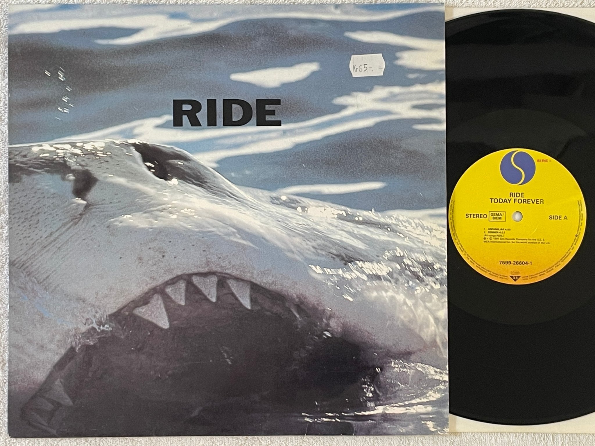 Omslagsbild för skivan RIDE Today Forever 12"single -91 Ger SIRE 7599-26604-1
