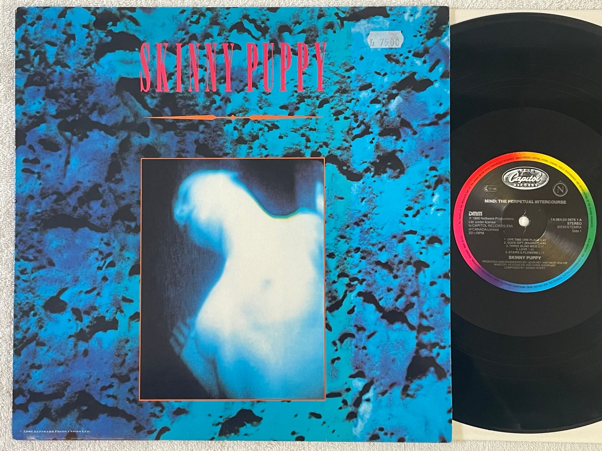 Omslagsbild för skivan SKINNY PUPPY Mind:The Perpetual Intercourse LP -86 