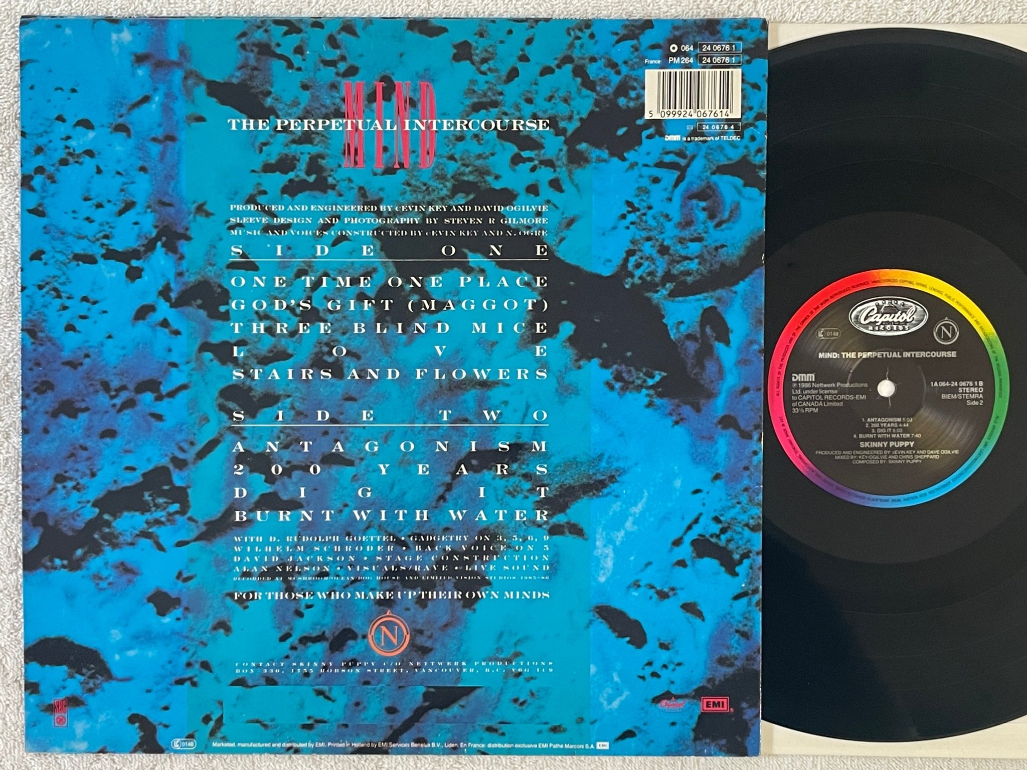 Omslagsbild för skivan SKINNY PUPPY Mind:The Perpetual Intercourse LP -86 