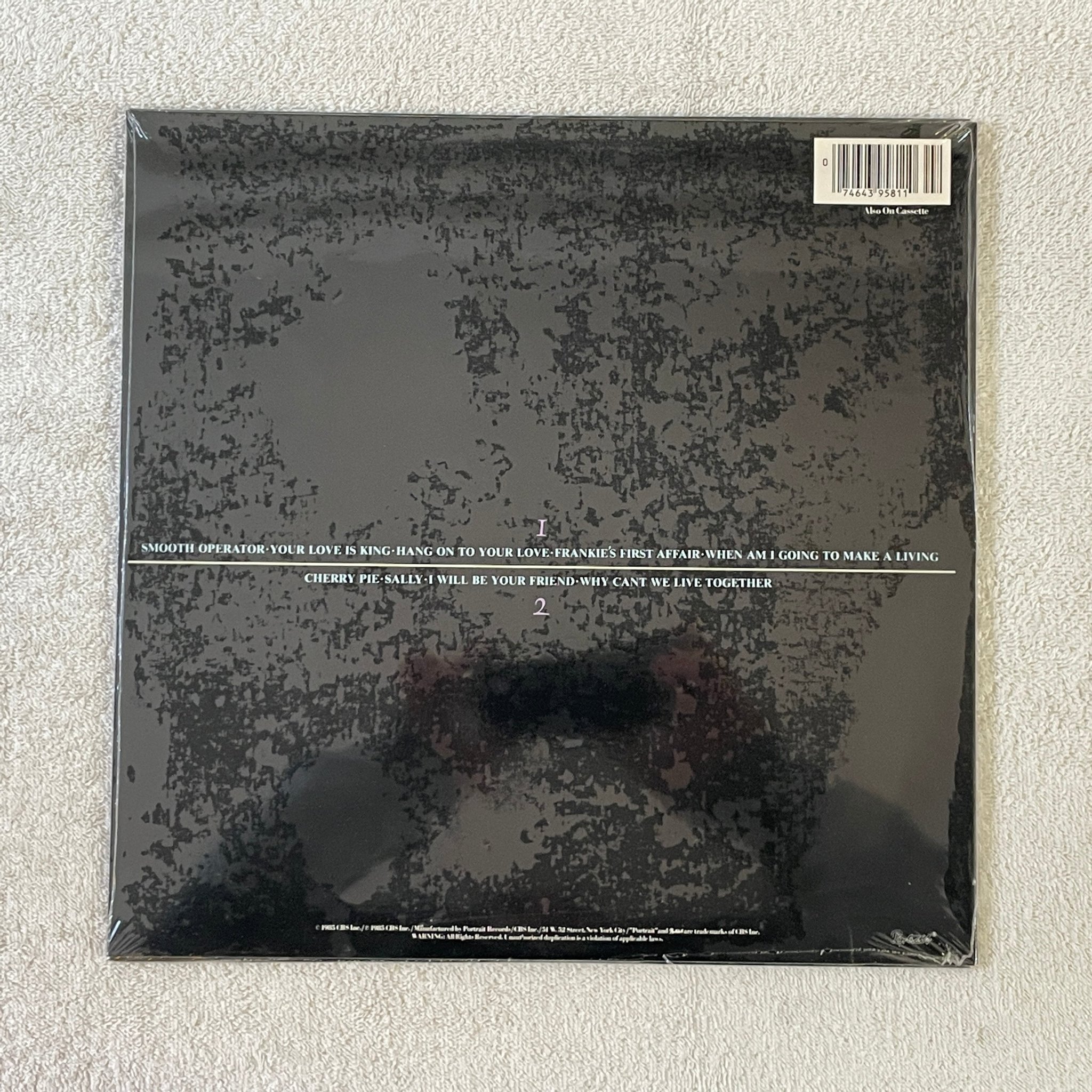 Omslagsbild för skivan SADE Diamond Life LP -84 US PORTRAIT FR 39581 *** STILL SEALED ***?