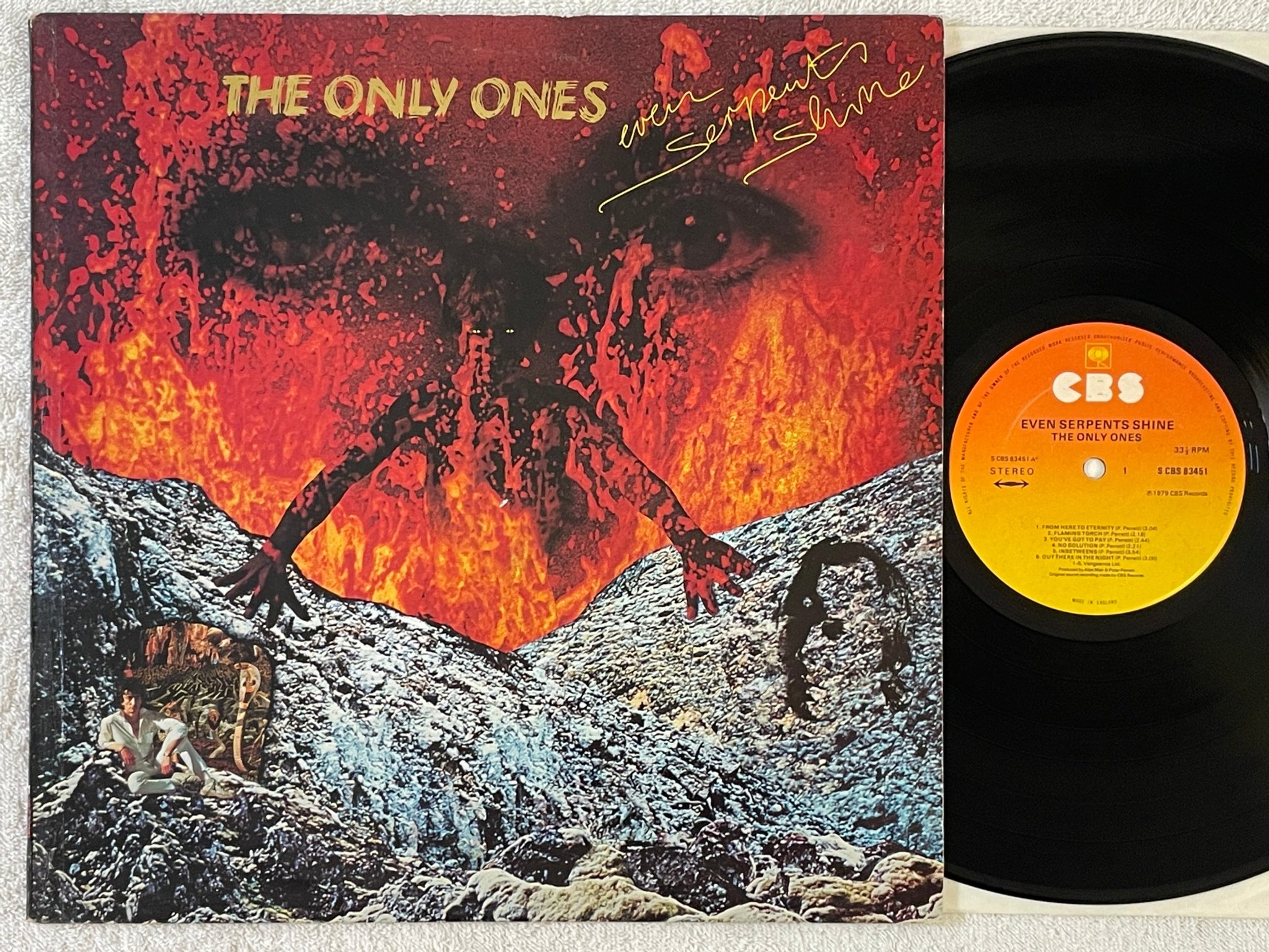 Omslagsbild för skivan THE ONLY ONES even serpents shine LP -79 UK CBS 83451 new wave