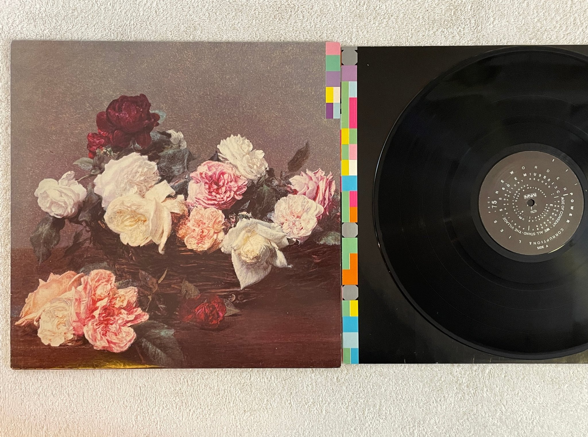 Omslagsbild för skivan NEW ORDER Power, Corruption & Lies LP -83 ncb FACTORY Fact 75 