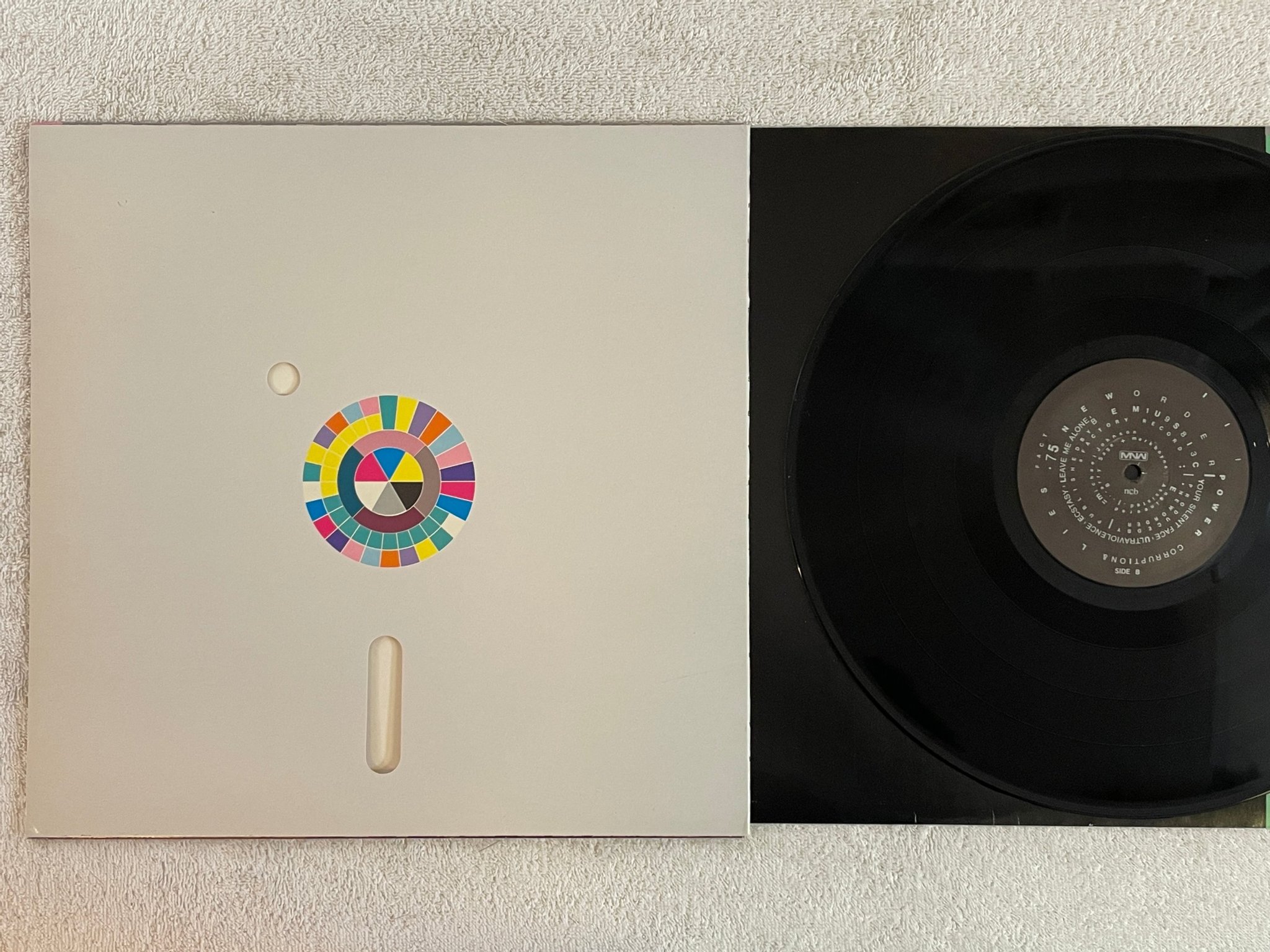 Omslagsbild för skivan NEW ORDER Power, Corruption & Lies LP -83 ncb FACTORY Fact 75 