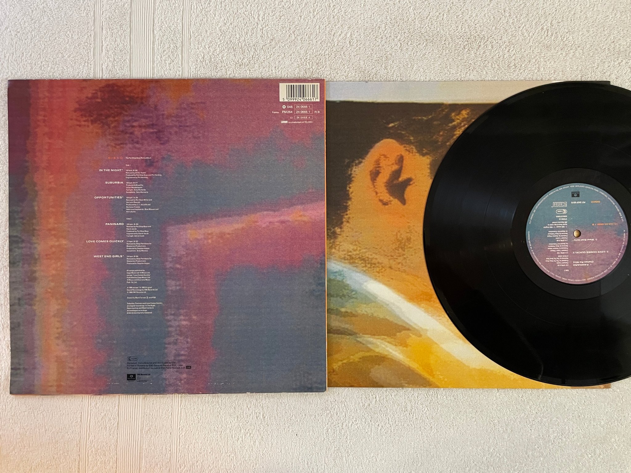 Omslagsbild för skivan PET SHOP BOYS disco LP -86 DMM PARLOPHONE 24 0666 1