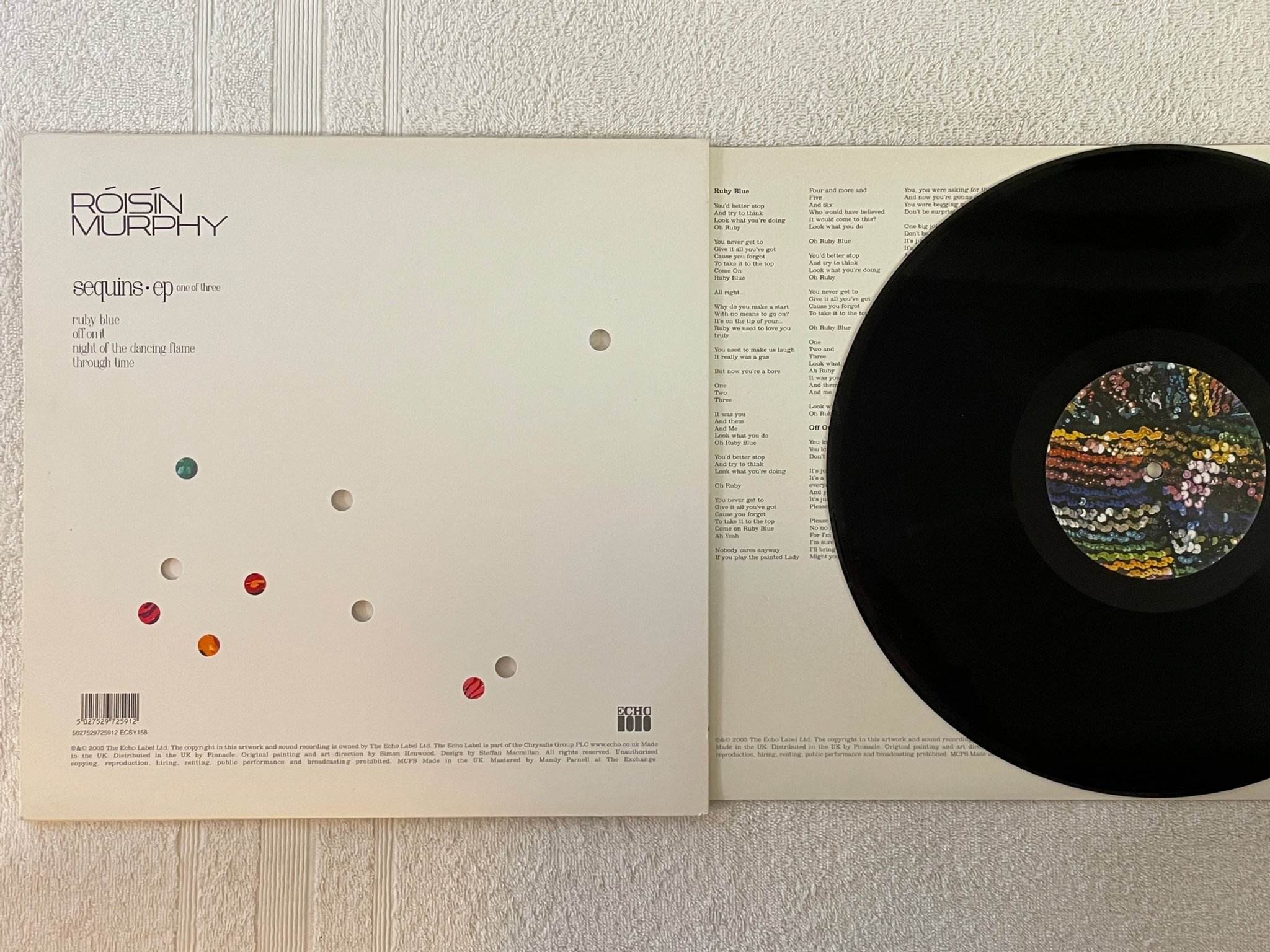 Omslagsbild för skivan ROISIN MURPHY Sequins 12"EP 2005 UK echo ecsy 158 future jazz