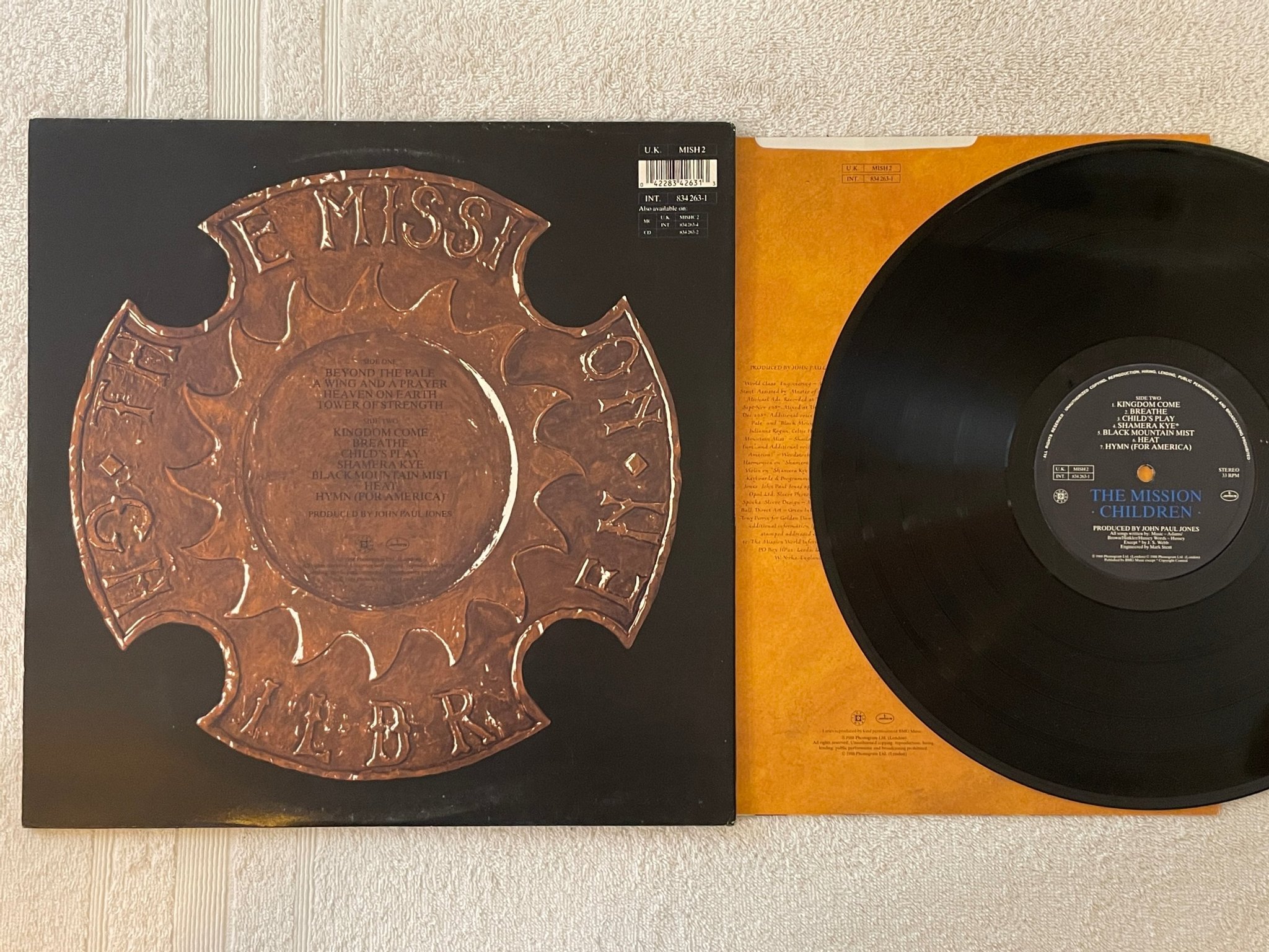 Omslagsbild för skivan THE MISSION children LP -88 UK MERCURY MISH 2 