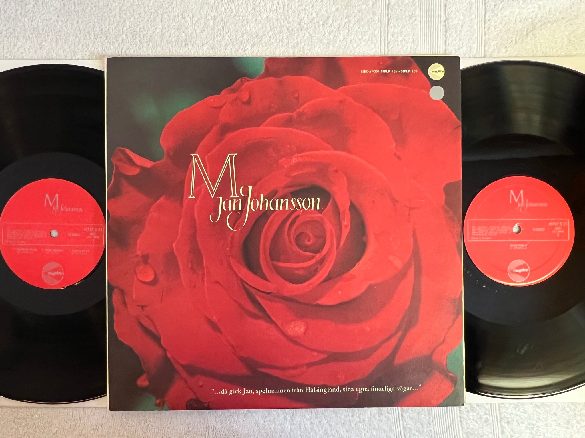 Omslagsbild för skivan JAN JOHANSSON M 2xLP -78 Swe MEGAFON MFLP S24