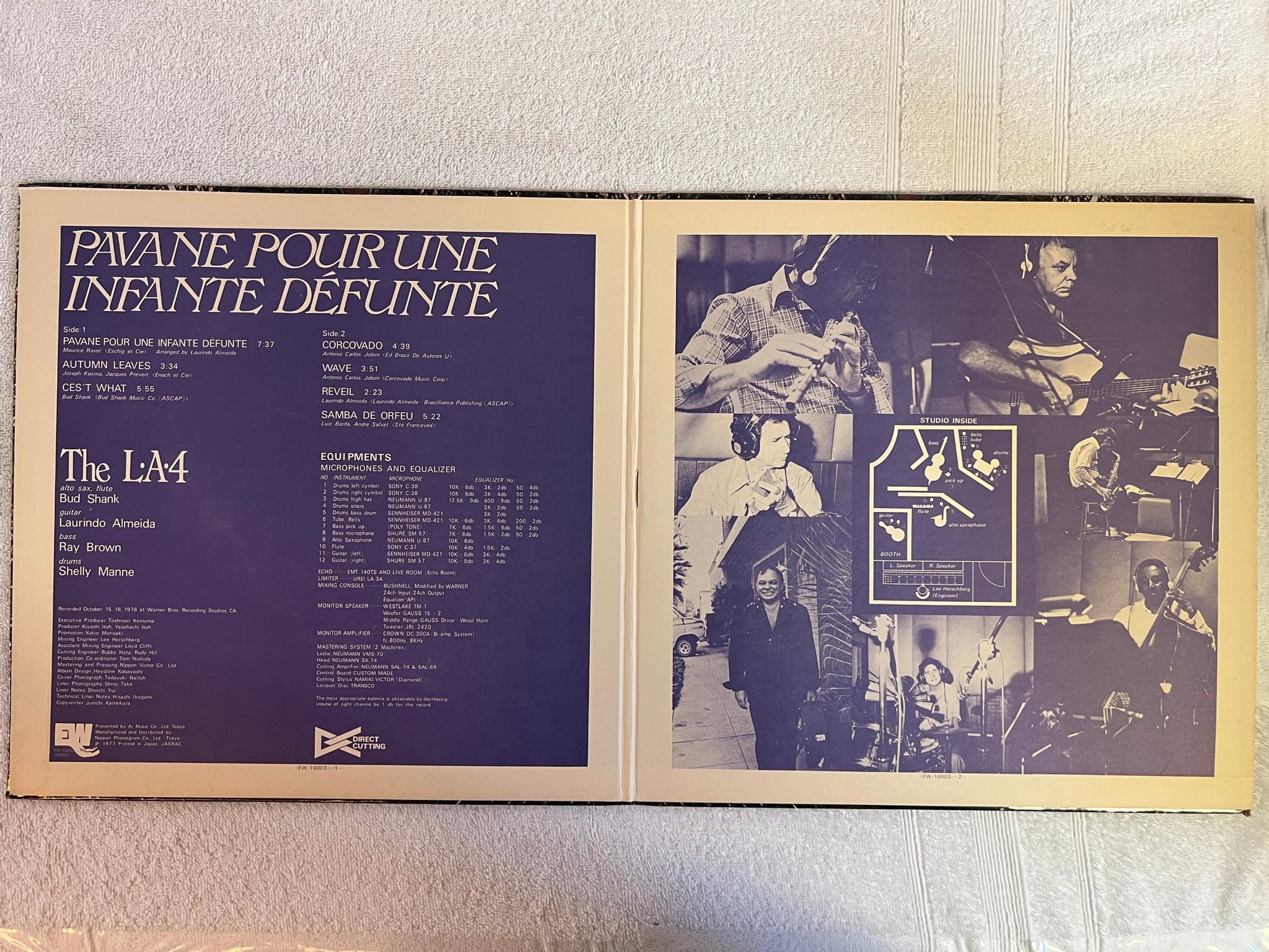 Omslagsbild för skivan LA 4 Pavane Pour Une Infante Défunte LP -77 JAPAN EAST WIND EW-10003 rare promo