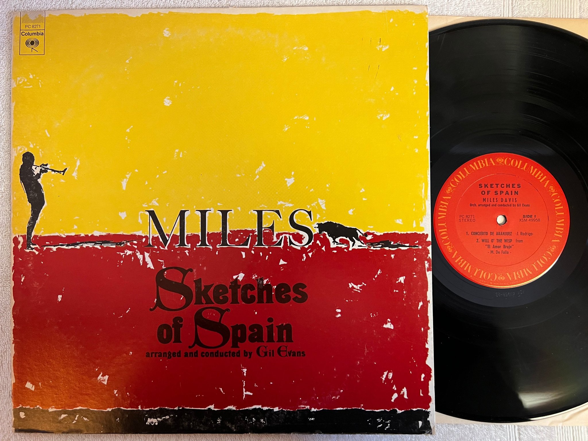 Omslagsbild för skivan MILES DAVIS sketches of spain LP US COLUMBIA PC 8271 