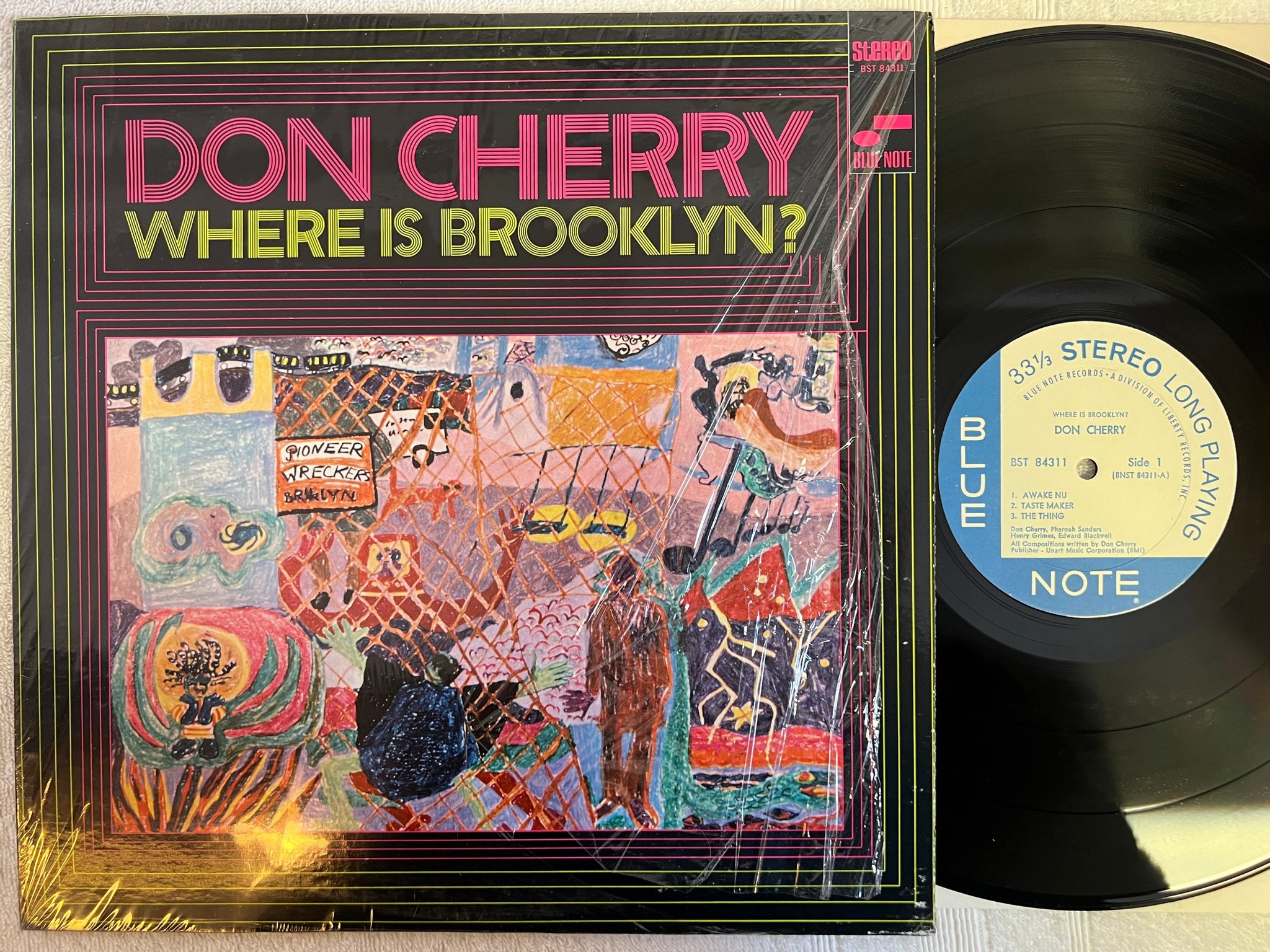 Omslagsbild för skivan DON CHERRY where is Brooklyn LP -69 US BLUE NOTE BST 84311