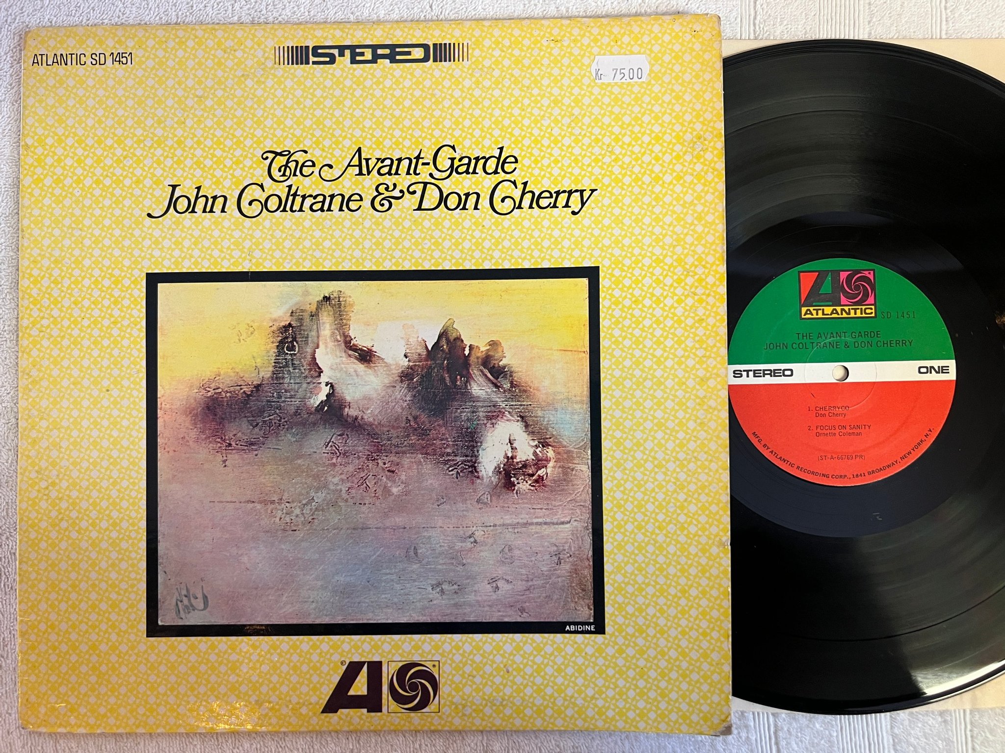 Omslagsbild för skivan JOHN COLTRANE & DON CHERRY the avant garde LP -76 US ATLANTIC SD 1451