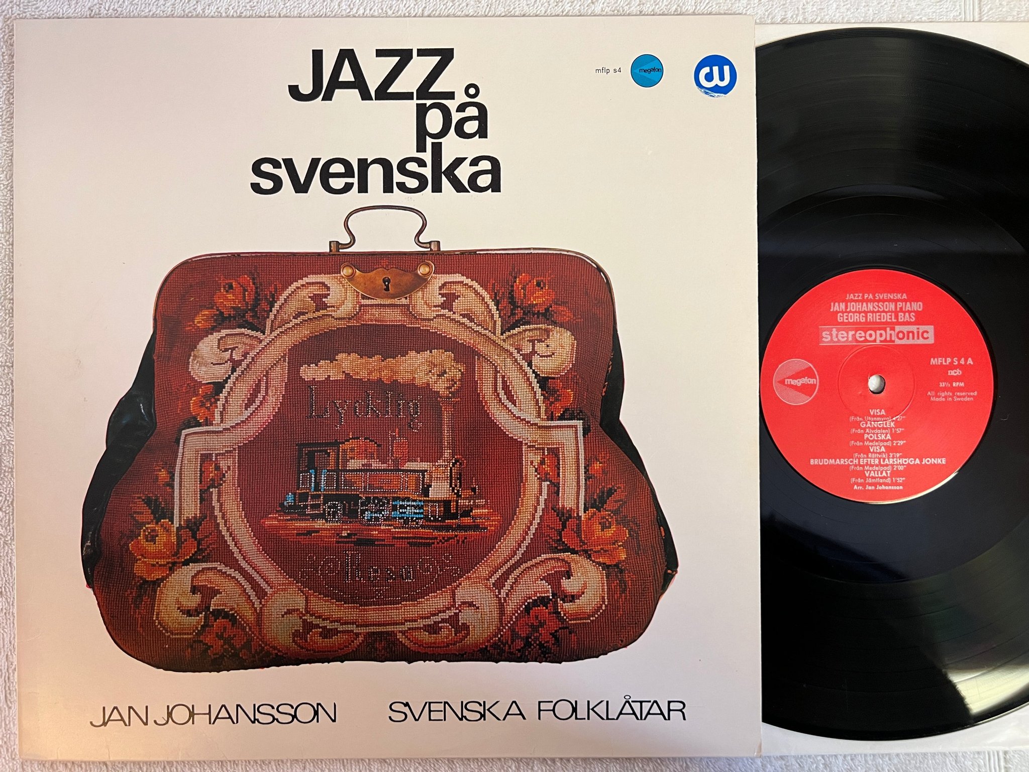 Omslagsbild för skivan JAN JOHANSSON JAZZ PÅ SVENSKA LP SWE MEGAFON MFLP S4?