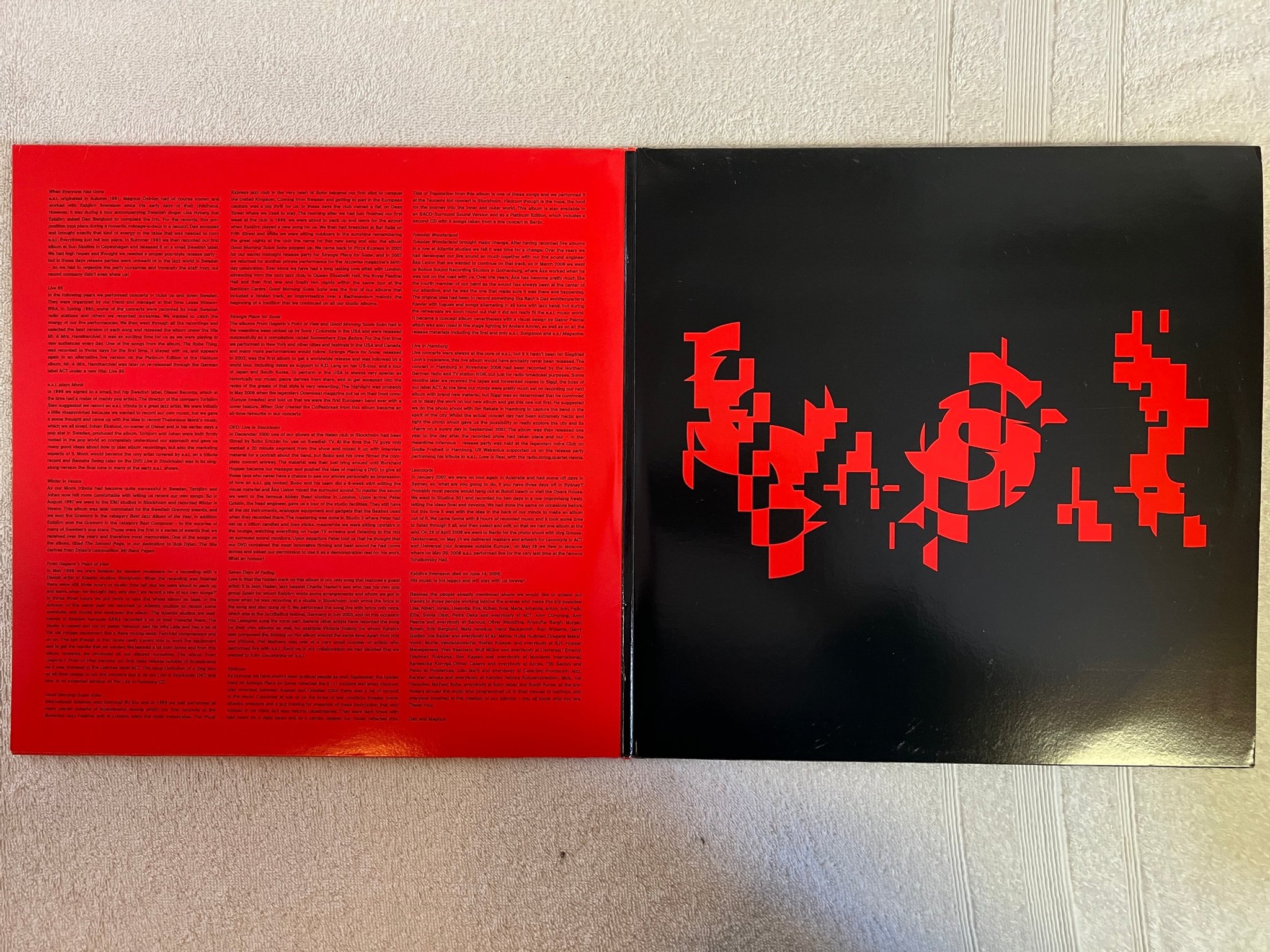 Omslagsbild för skivan ESBJÖRN SVENSSON TRIO Retrospective 2xLP 2009 Ger ACT 9021-1 