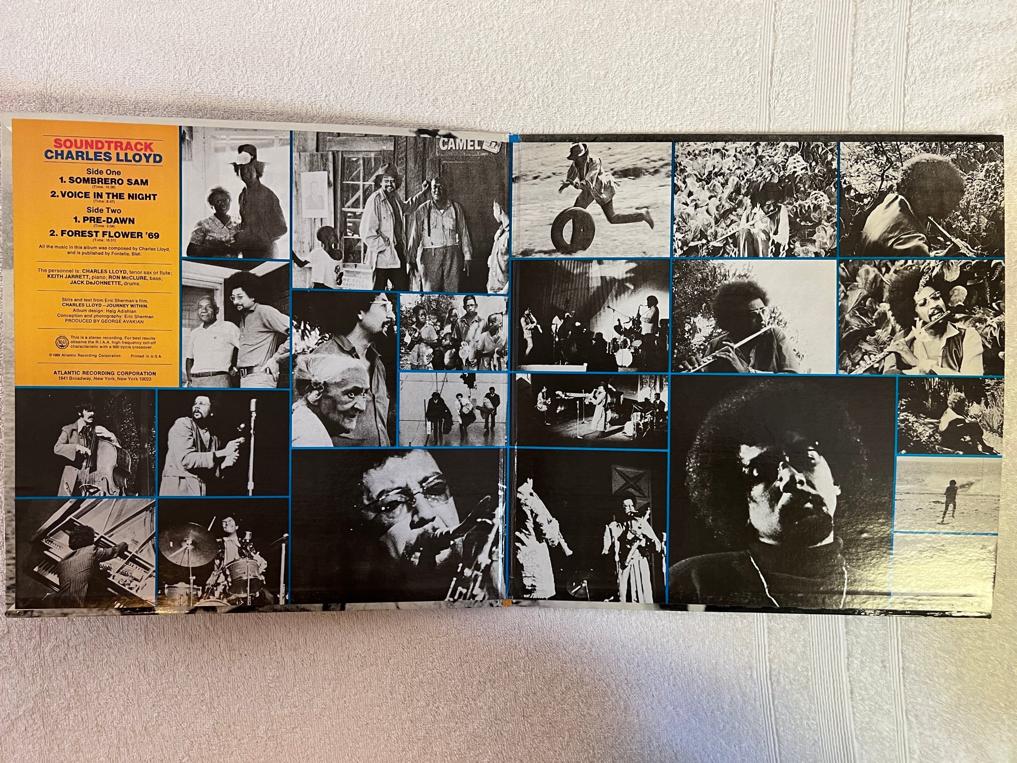 Omslagsbild för skivan CHARLES LLOYD sound track LP -69 US ATLANTIC SD 1519