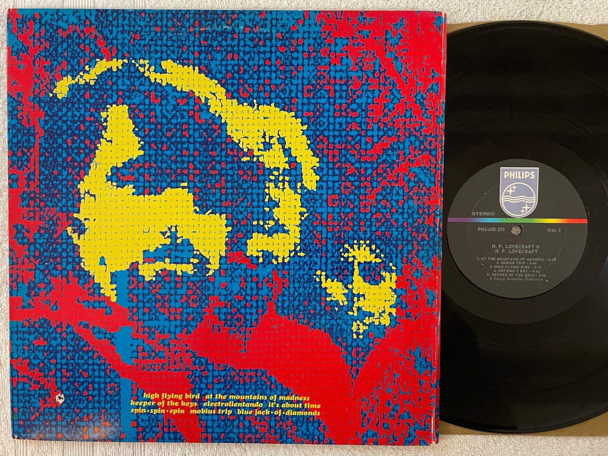 Omslagsbild för skivan H.P. LOVECRAFT s/t LP -68 US PHILIPS PHS 600-279 psych 