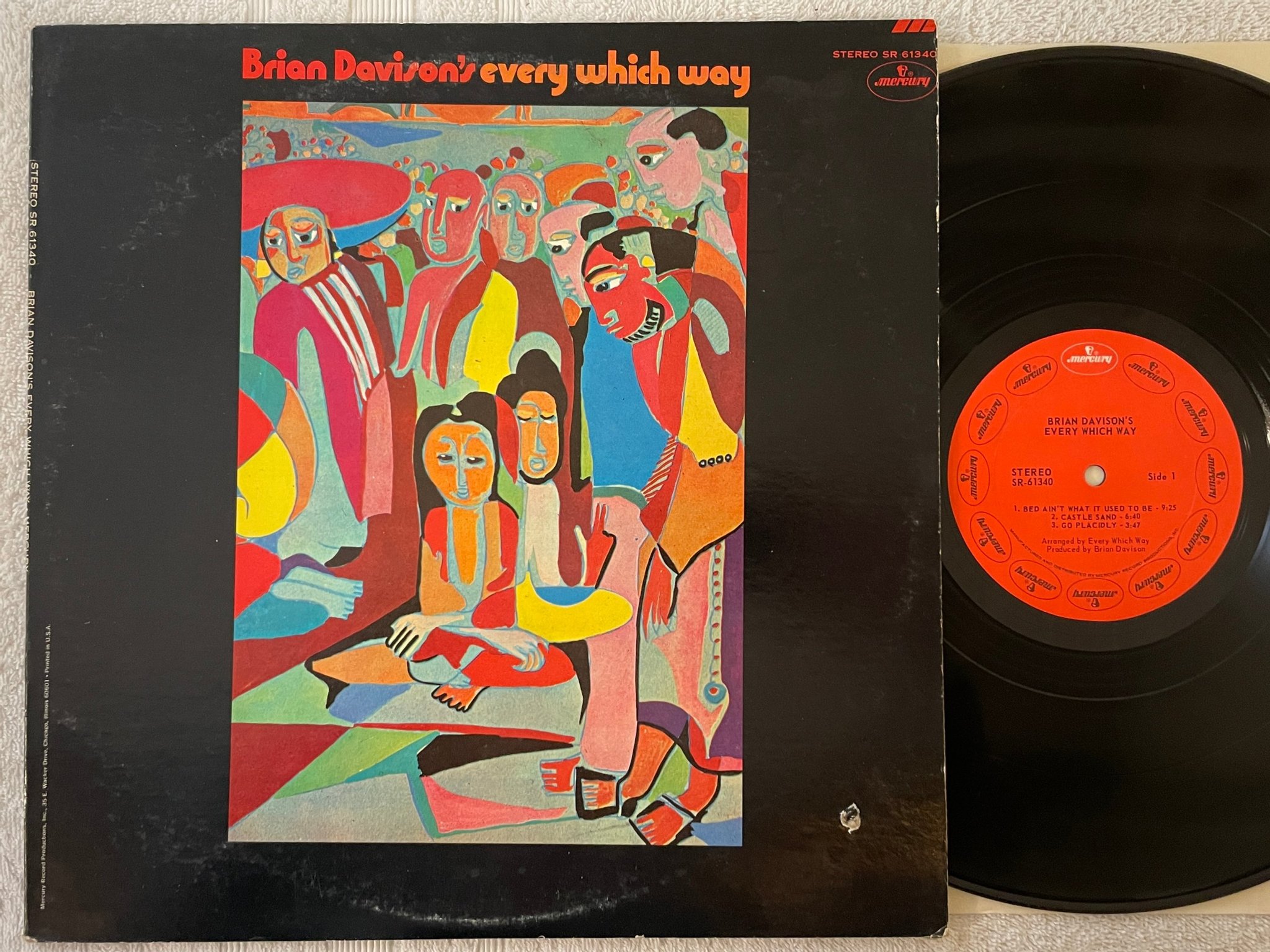 Omslagsbild för skivan BRIAN DAVISON'S every which way LP -70 UK CHARISMA CAS 1021 prog