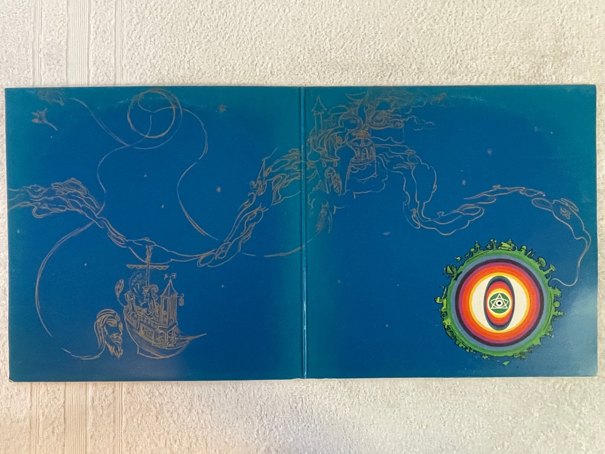 Omslagsbild för skivan GONG angel's egg LP -73 UK VIRGIN V2007