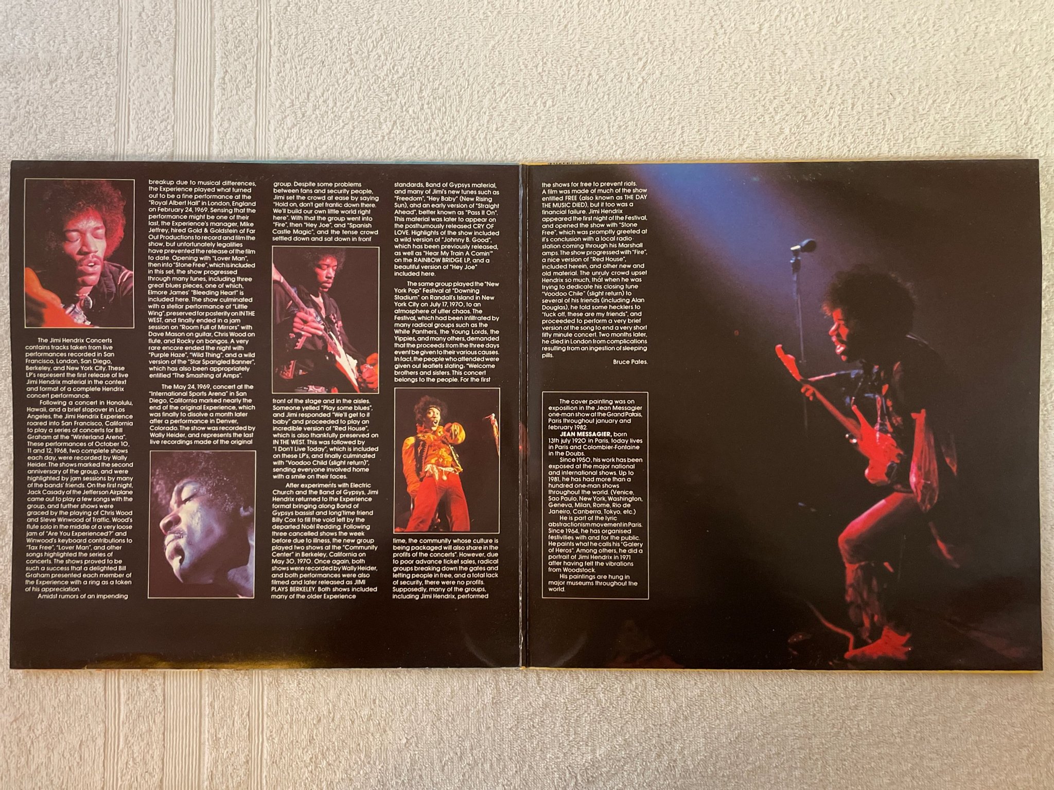 Omslagsbild för skivan JIMI HENDRIX Concerts 2xLP -82 CBS 88592