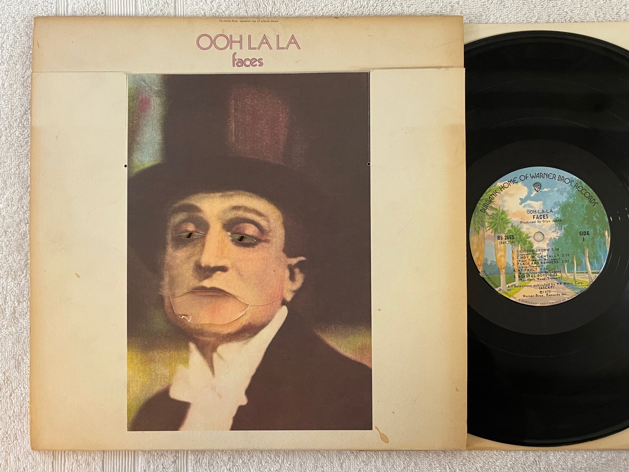 Omslagsbild för skivan FACES ooh la la LP -73 US WARNER BROS BS 2665