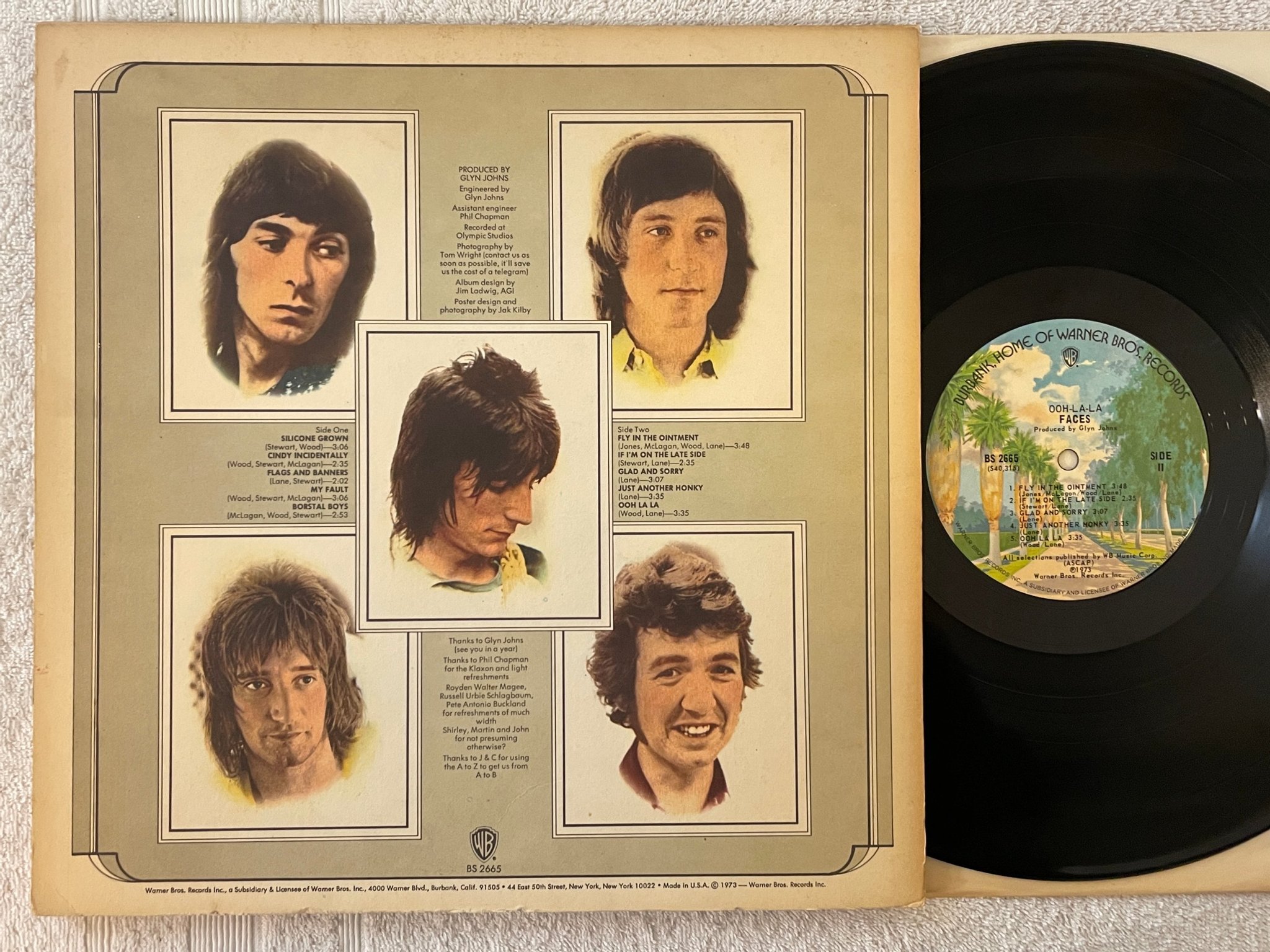 Omslagsbild för skivan FACES ooh la la LP -73 US WARNER BROS BS 2665
