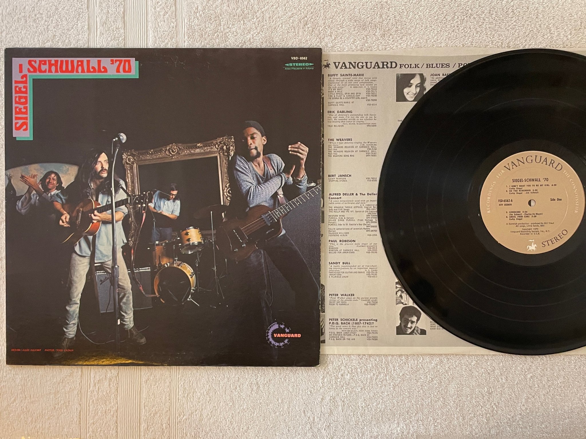 Omslagsbild för skivan THE SIEGEL-SCHWALL '70 LP -60 US VANGUARD VSD 6562 blues 