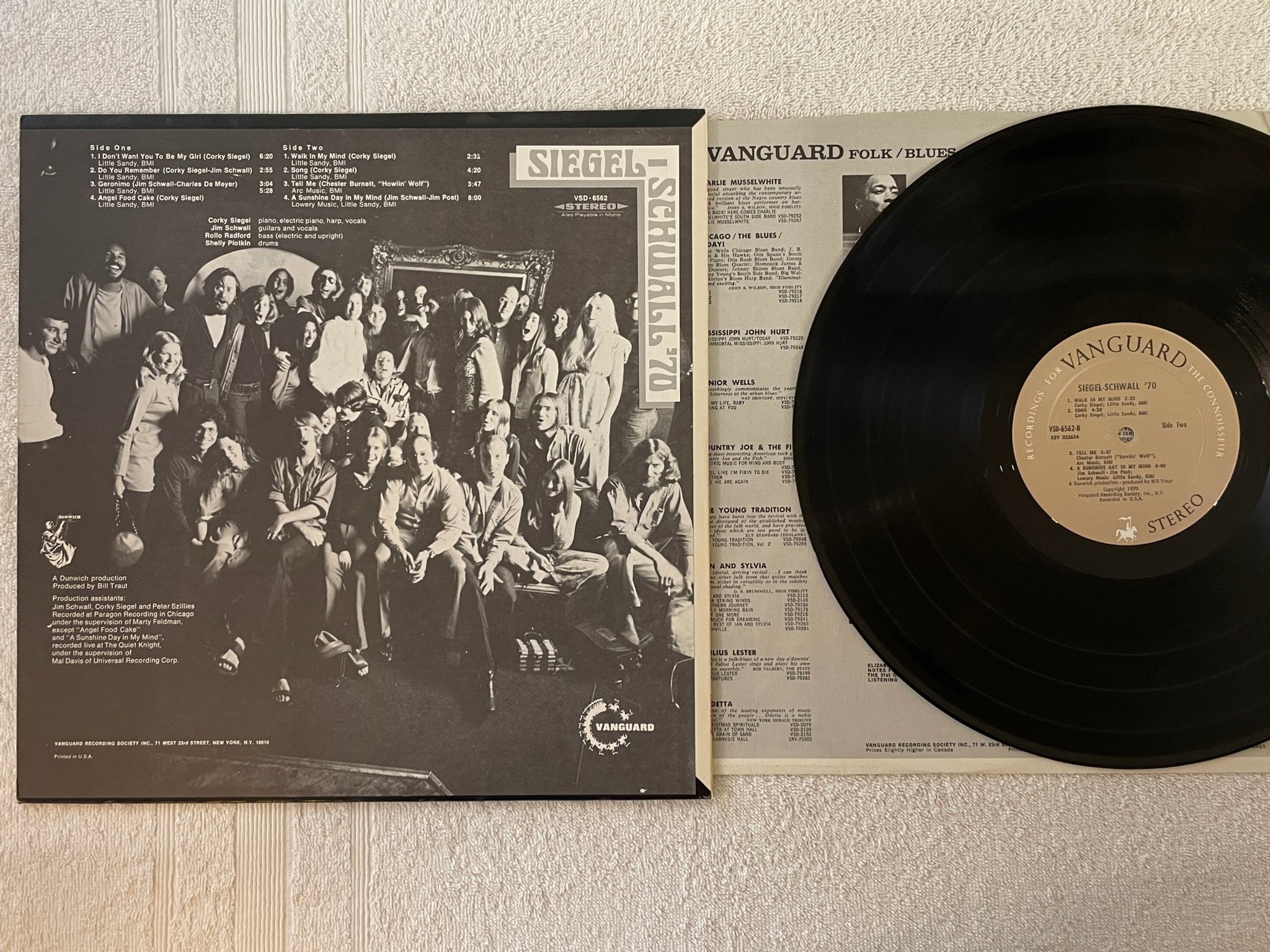 Omslagsbild för skivan THE SIEGEL-SCHWALL '70 LP -60 US VANGUARD VSD 6562 blues 