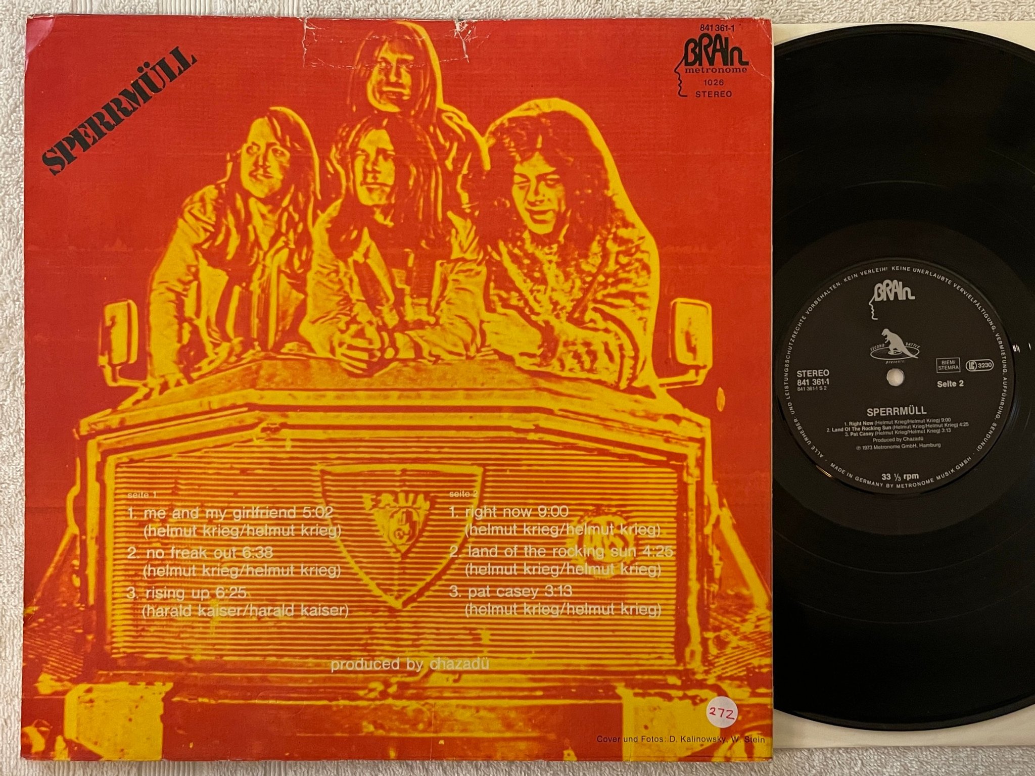 Omslagsbild för skivan SPERRMÜLL s/t LP -89 Second Battle – SB 003 krautrock PROMO COPY