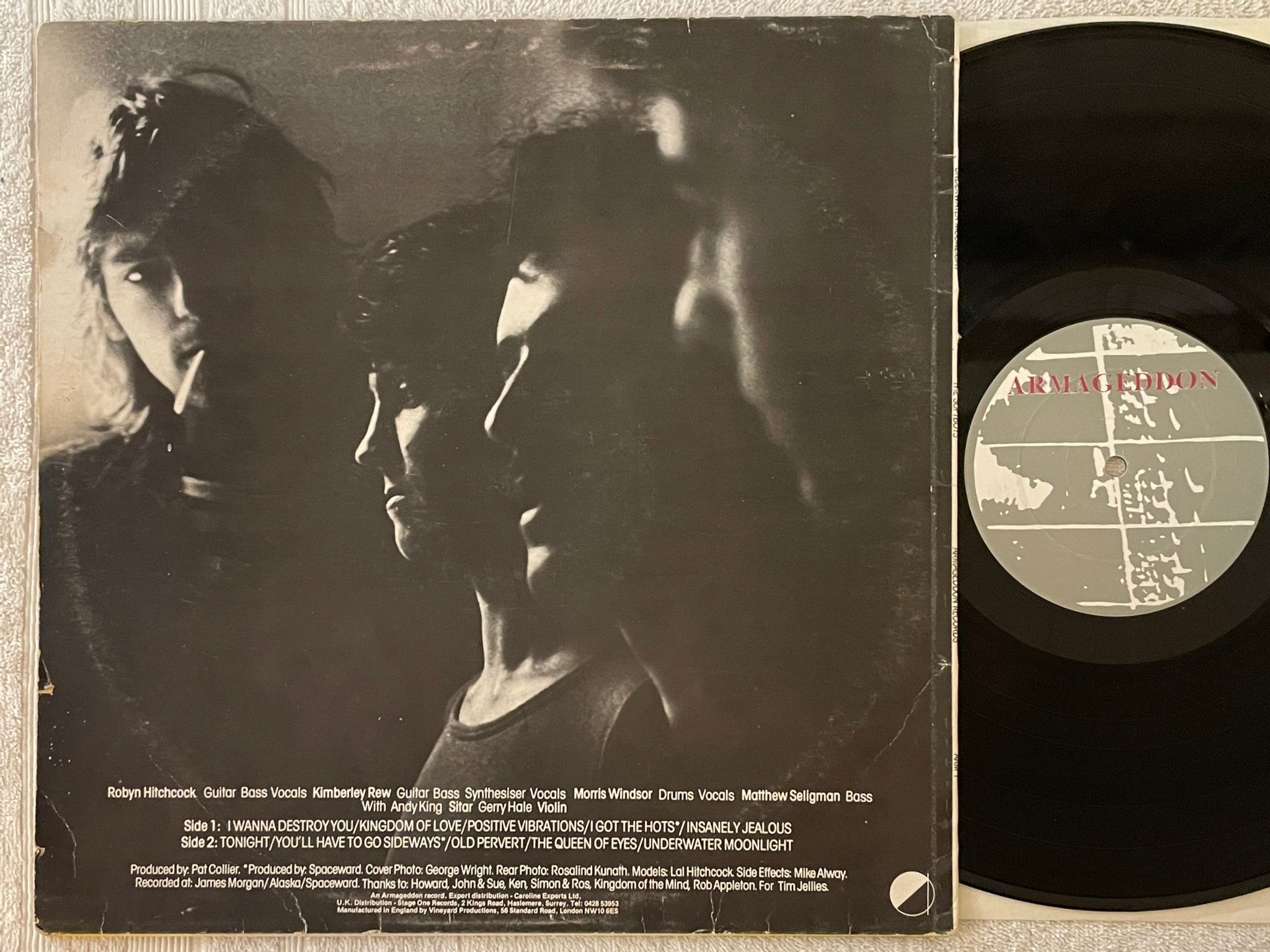 Omslagsbild för skivan THE SOFT BOYS underwater moonlight LP -80 UK ARMAGEDDON ARM 1 indie rock ** RARE