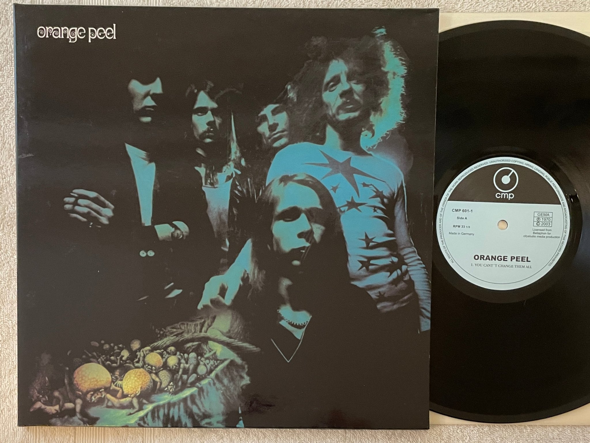 Omslagsbild för skivan ORANGE PEEL s/t LP 1970/2003 Ger CMP 601-1 krautrock