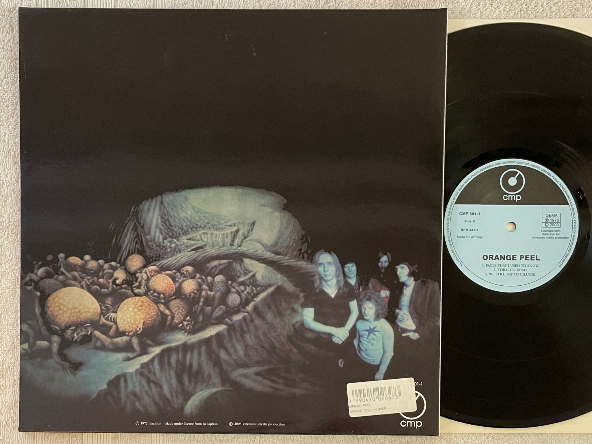 Omslagsbild för skivan ORANGE PEEL s/t LP 1970/2003 Ger CMP 601-1 krautrock