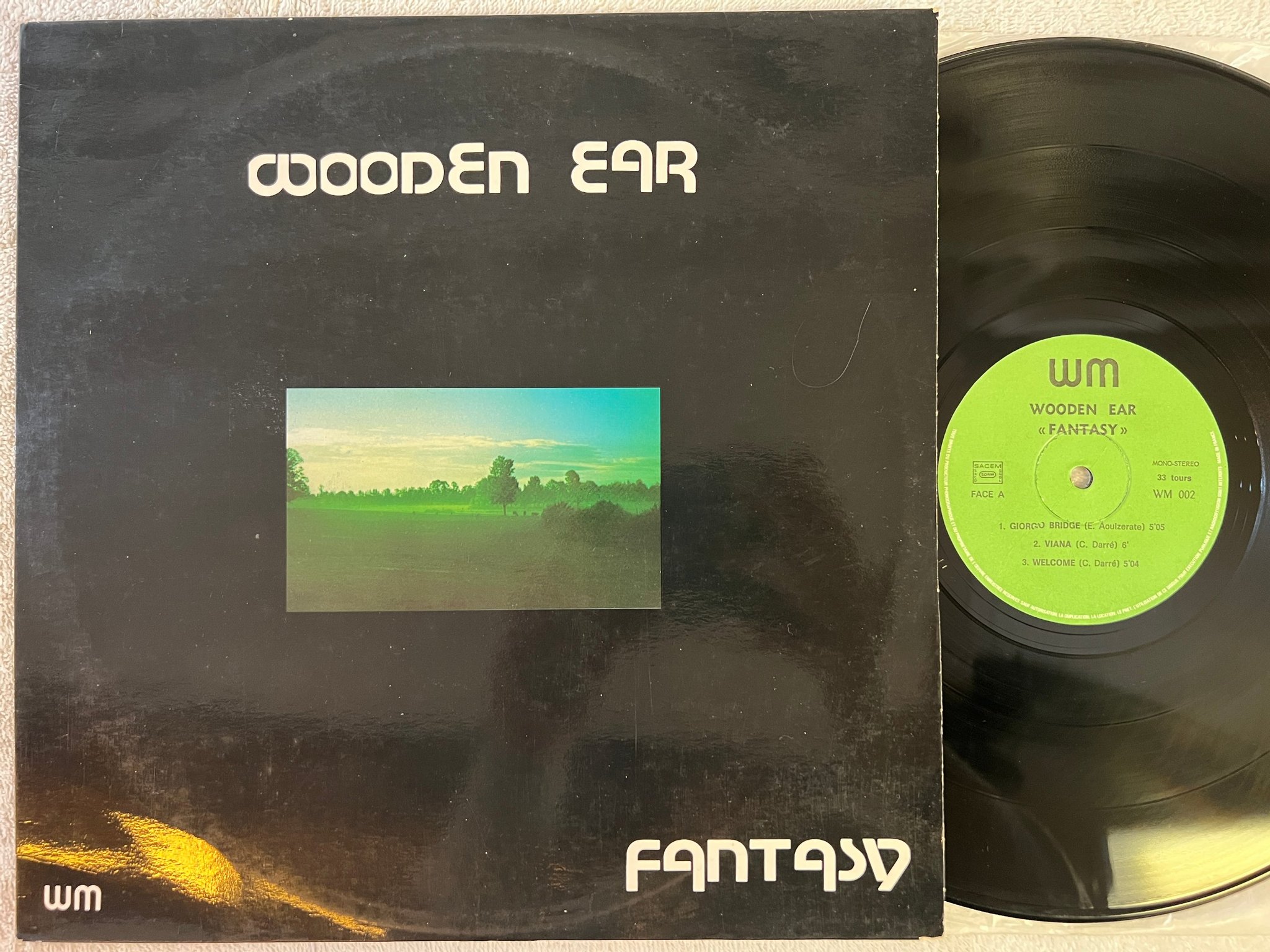 Omslagsbild för skivan WOODEN EAR fantasy LP -78 Fra WM 002 jazz-funk