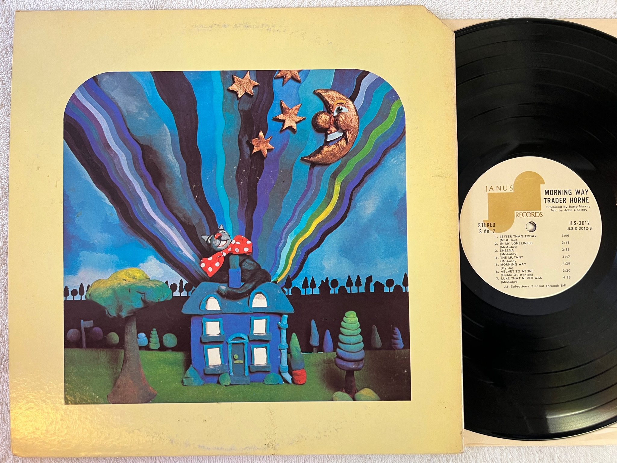 Omslagsbild för skivan TRADER HORN Morning Way LP -70 US JANUS  JLS 3012 ** rare folk rock **