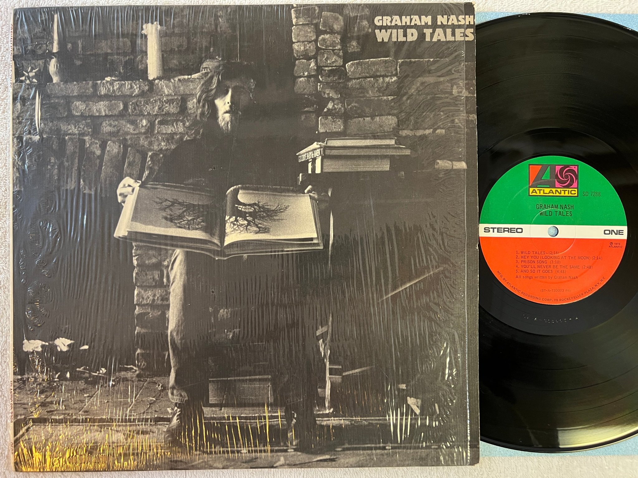 Omslagsbild för skivan GRAHAM NASH wild tales LP -73 US ATLANTIC SD 7288