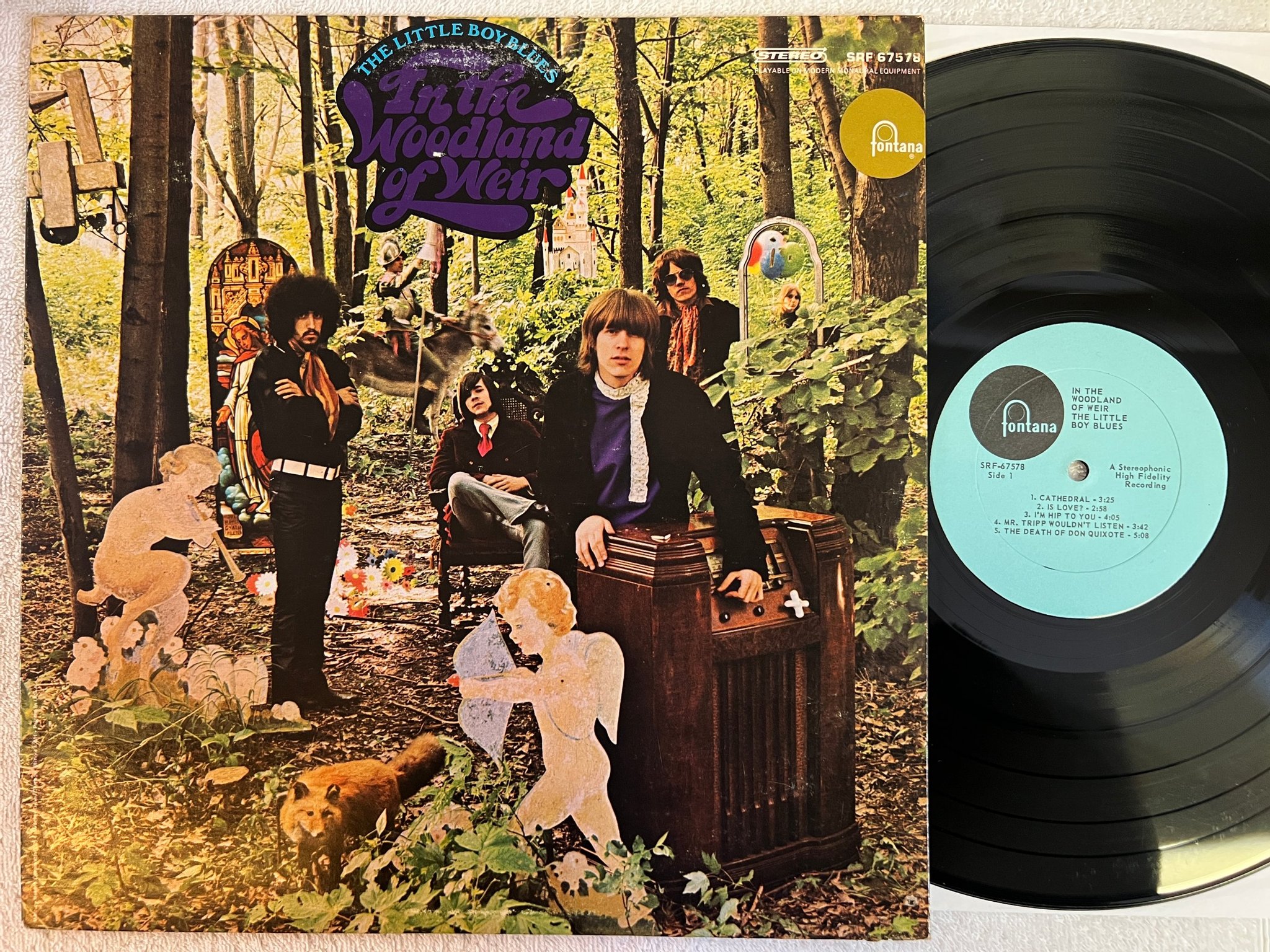 Omslagsbild för skivan IN THE WOODLAND OF WEIR the little boy blues LP -68 US FONTANA SRF 67578 psych