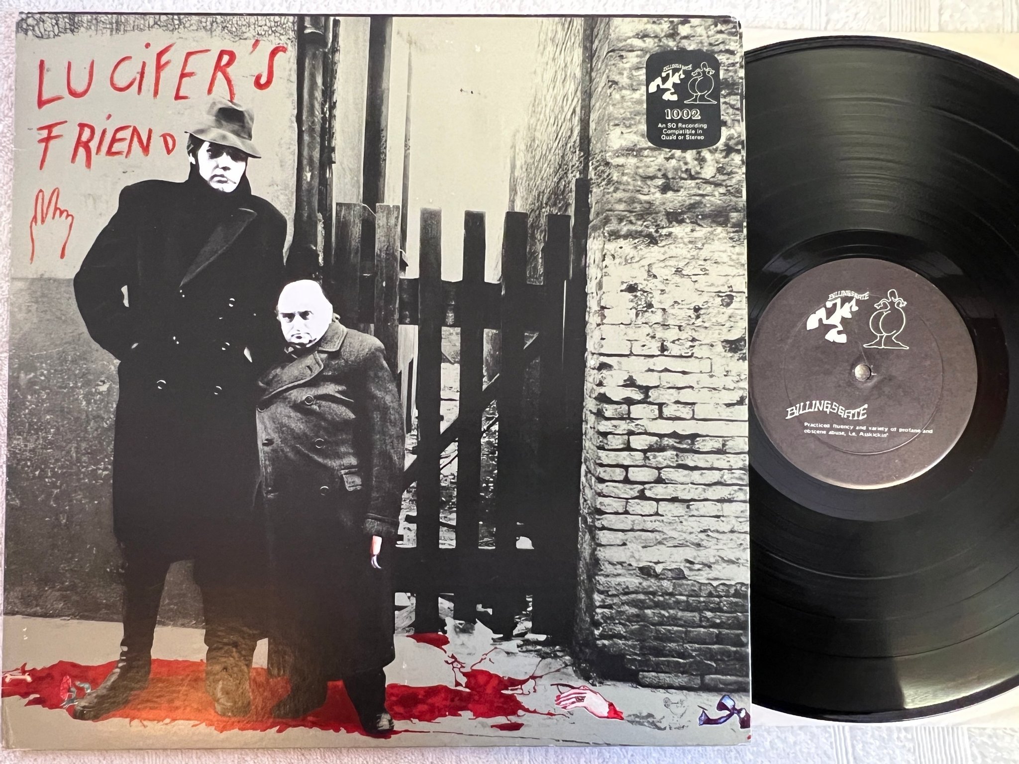 Omslagsbild för skivan LUCIFER'S FRIEND s/t LP -73 US BILLINGSGATE BG 1002 hard rock