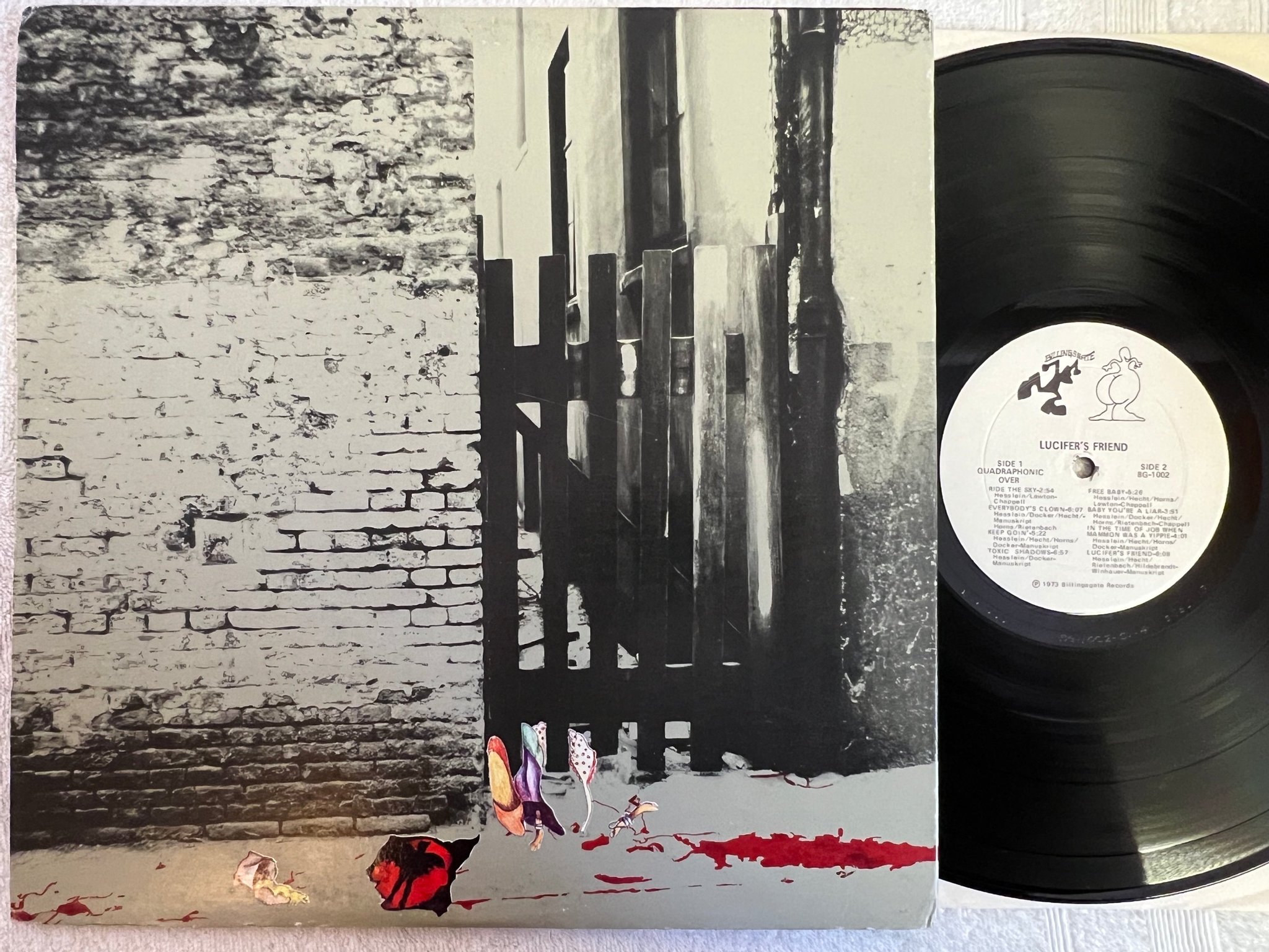 Omslagsbild för skivan LUCIFER'S FRIEND s/t LP -73 US BILLINGSGATE BG 1002 hard rock