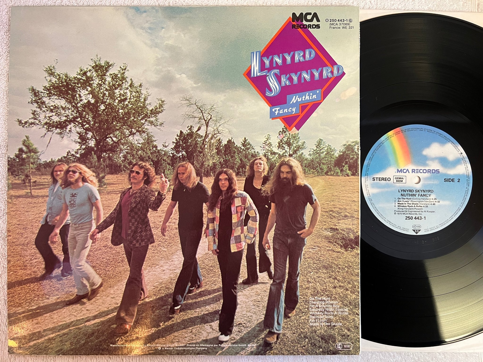 Omslagsbild för skivan LYNARD SKYNARD nuthin' fancy LP Ger MCA 250 443-1