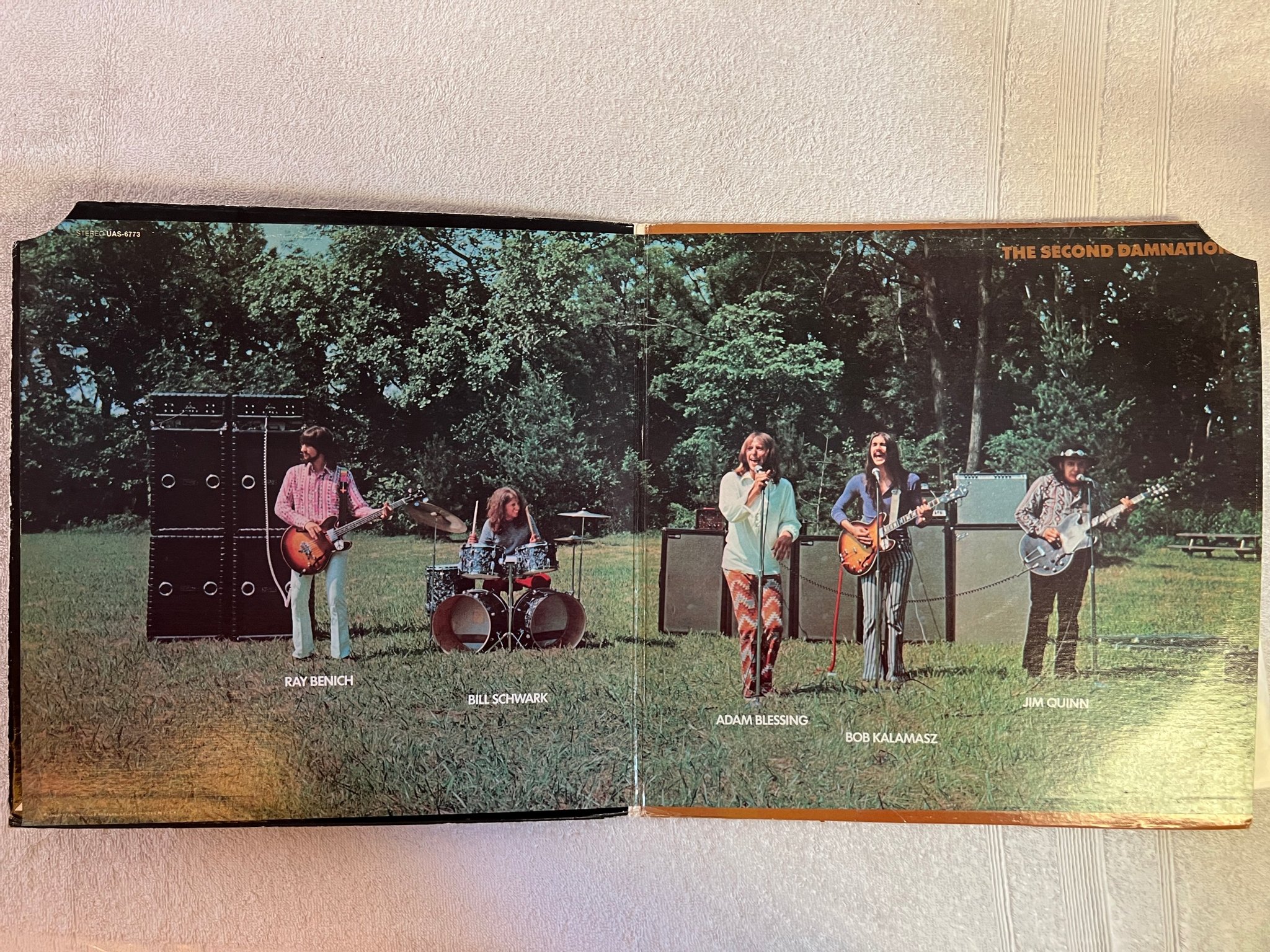 Omslagsbild för skivan DAMNATION OF ADAM BLESSING the second damnation LP -70 US UAS 6773 acid rock