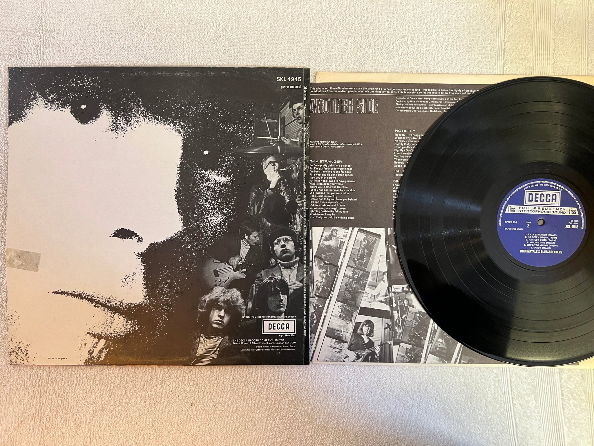 Omslagsbild för skivan JOHN MAYALL barb wires LP -68 UK DECCA SKL 4945